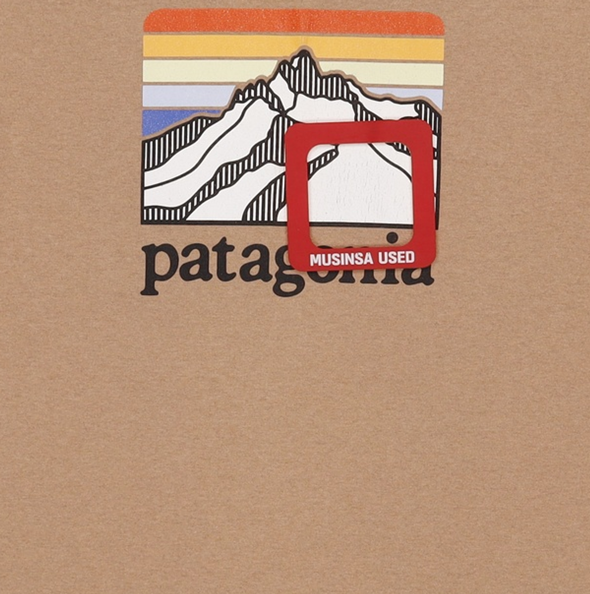 파타고니아(PATAGONIA) 라인 로고 릿지 리스판서빌리 포켓 반팔티 38511-BKWG L