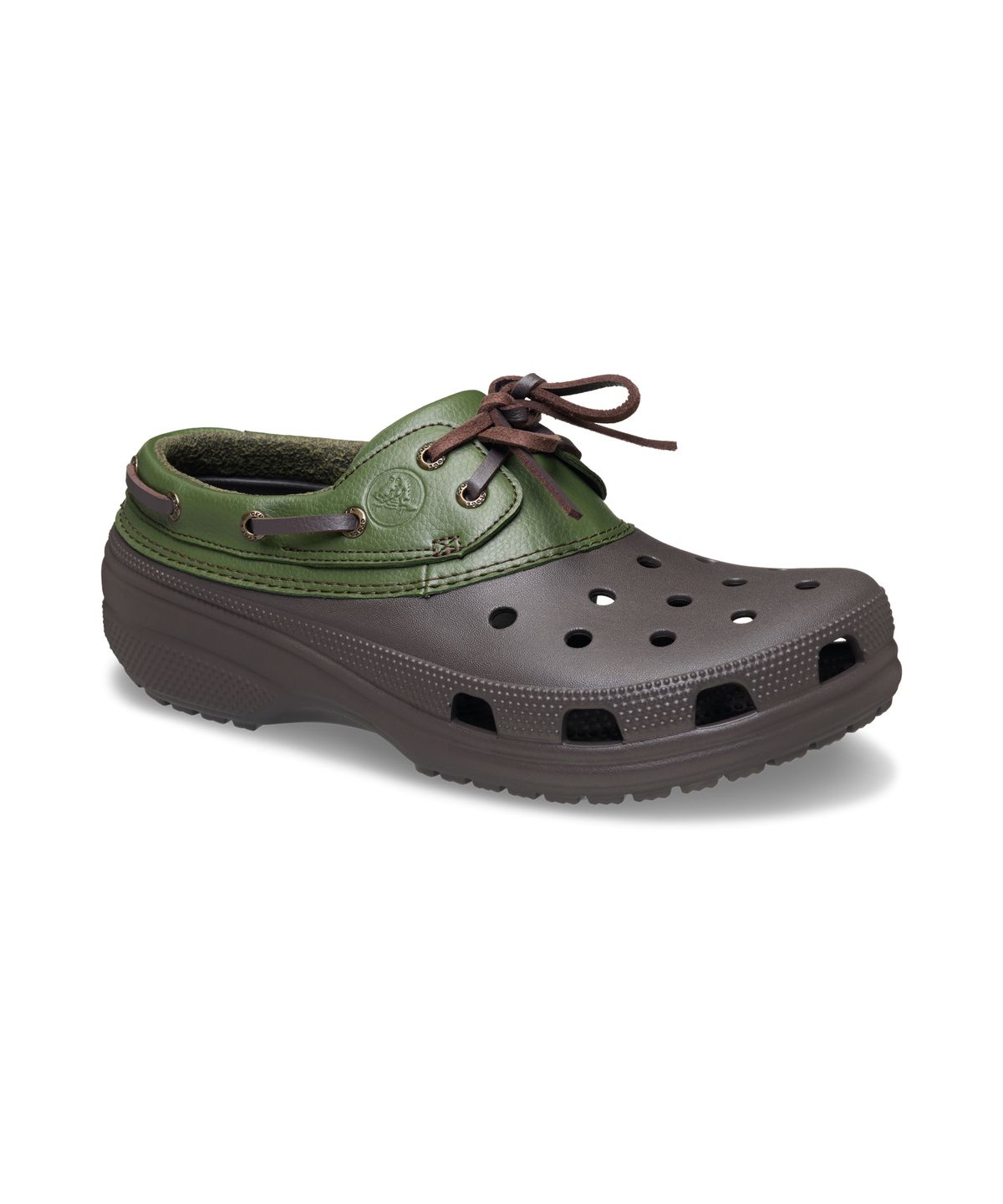 크록스(CROCS) 클래식 보트 슈 - 에스프레소:아미 그린 / 212022-26E