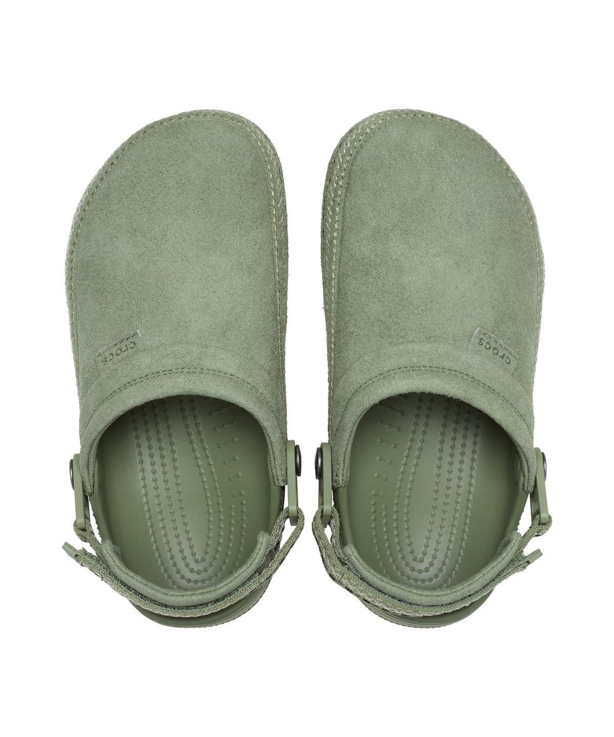 크록스(CROCS) 클래식 크래프티드 비건 스웨이드 스티치 - 카고 / 214048-3BX