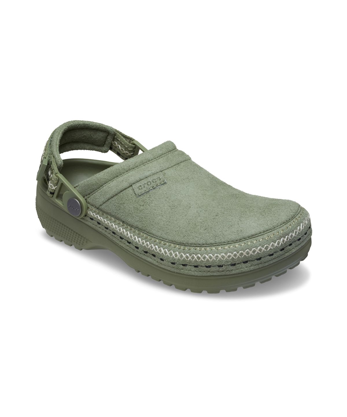 크록스(CROCS) 클래식 크래프티드 비건 스웨이드 스티치 - 카고 / 214048-3BX