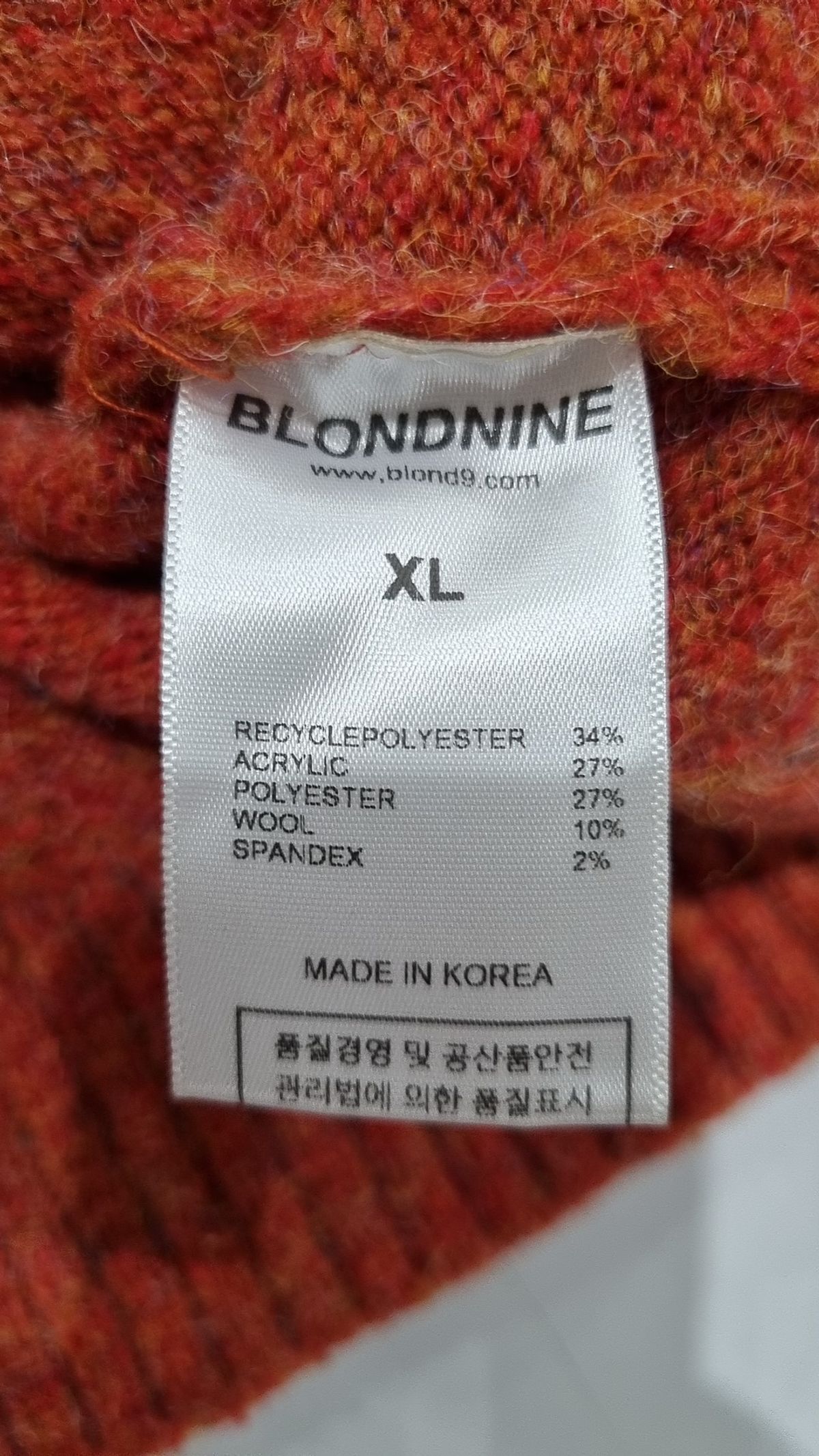 블론드나인(BLOND9) 니트/스웨터 XL