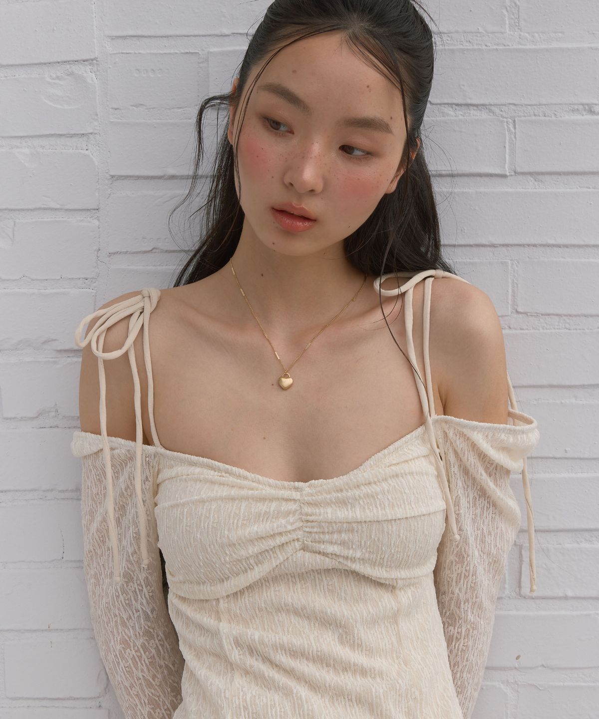 어거스트웨이브(AUGUSTWAVE) Pearl Veil Swim Dress