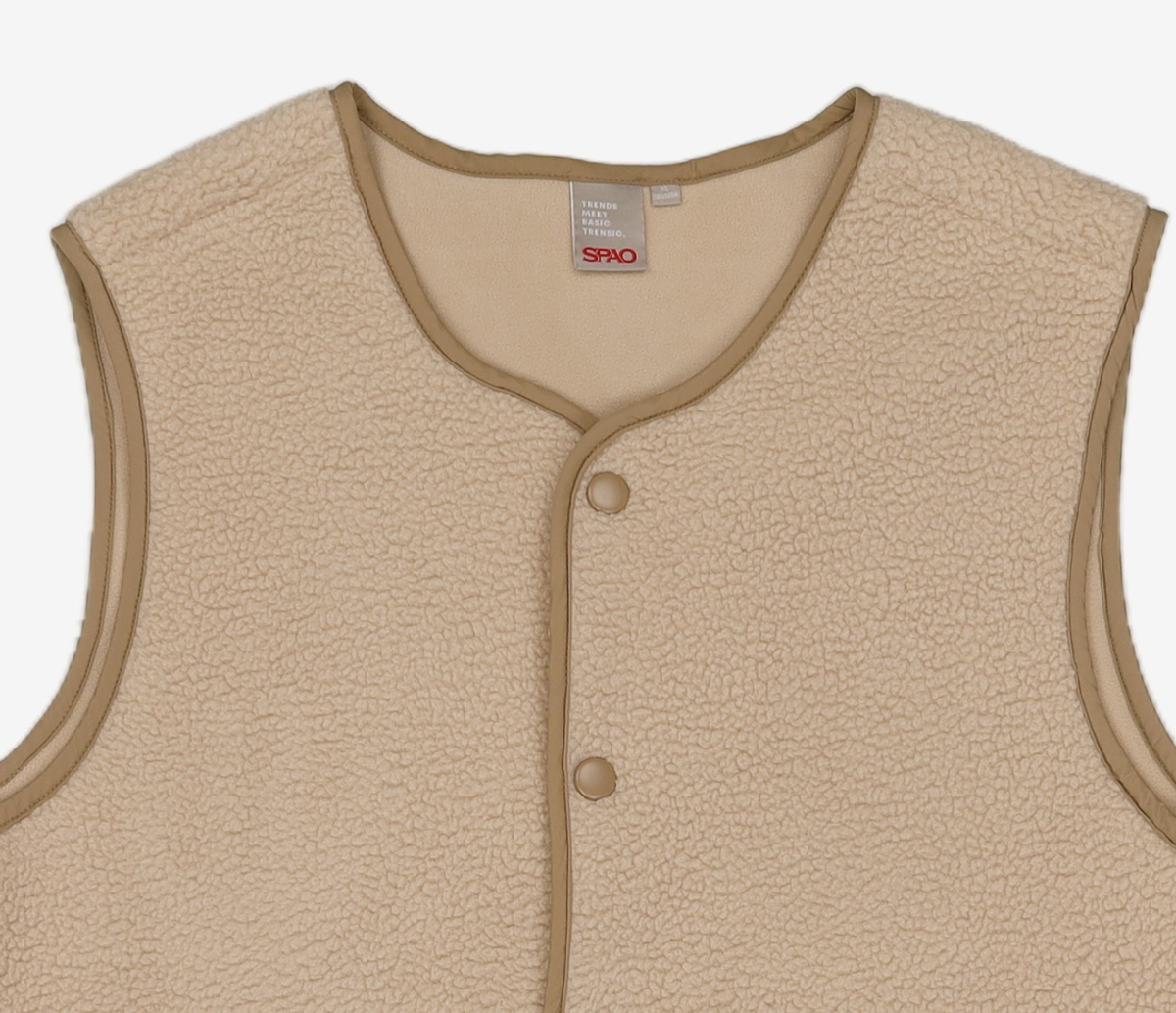 스파오(SPAO) 베이직 덤블 베스트_SPFZA49C06_BEIGE XL