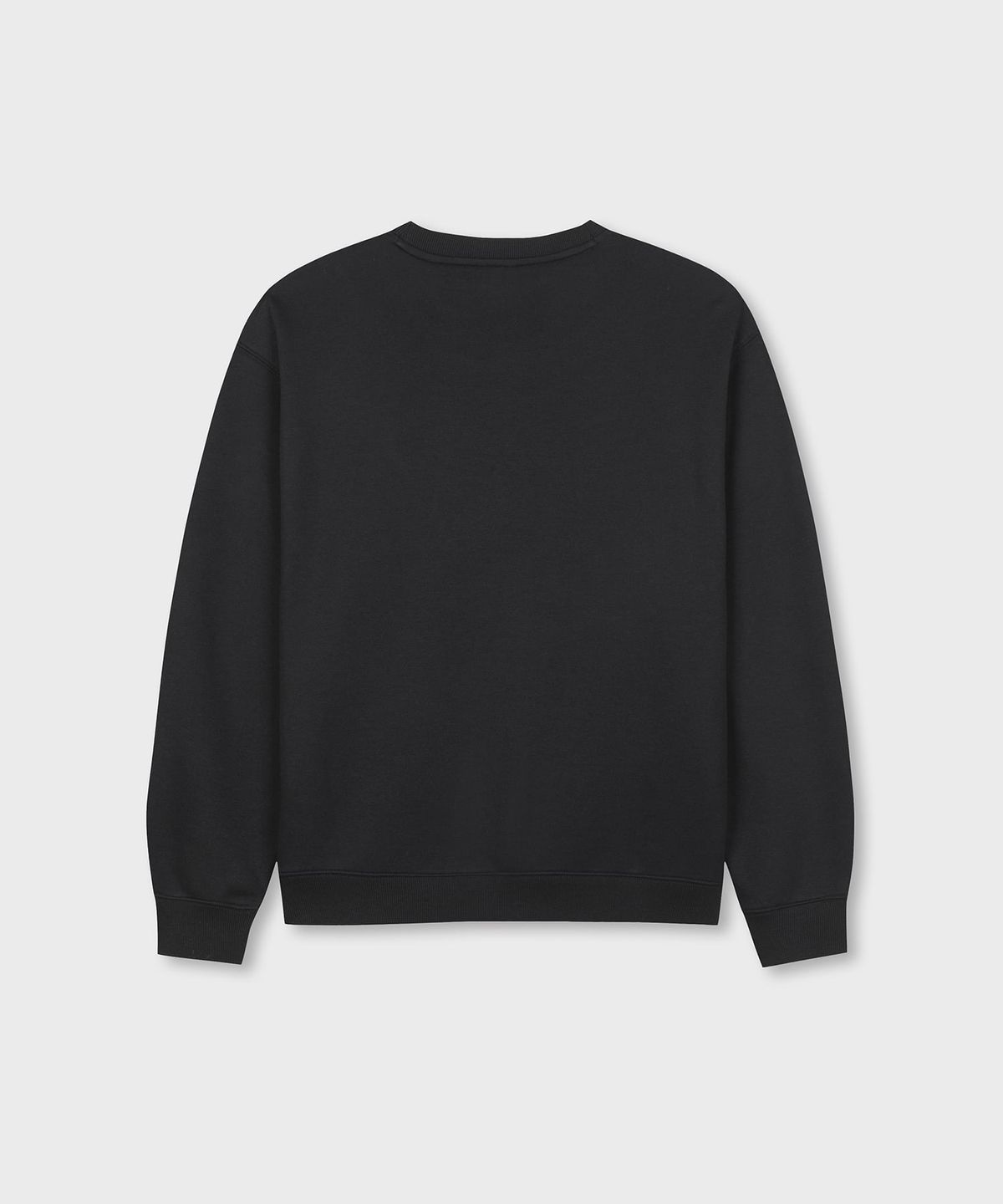 세르지오 타키니(SERGIO TACCHINI) U 버터쭈리 베이직 로고 라운드 맨투맨 (Black)