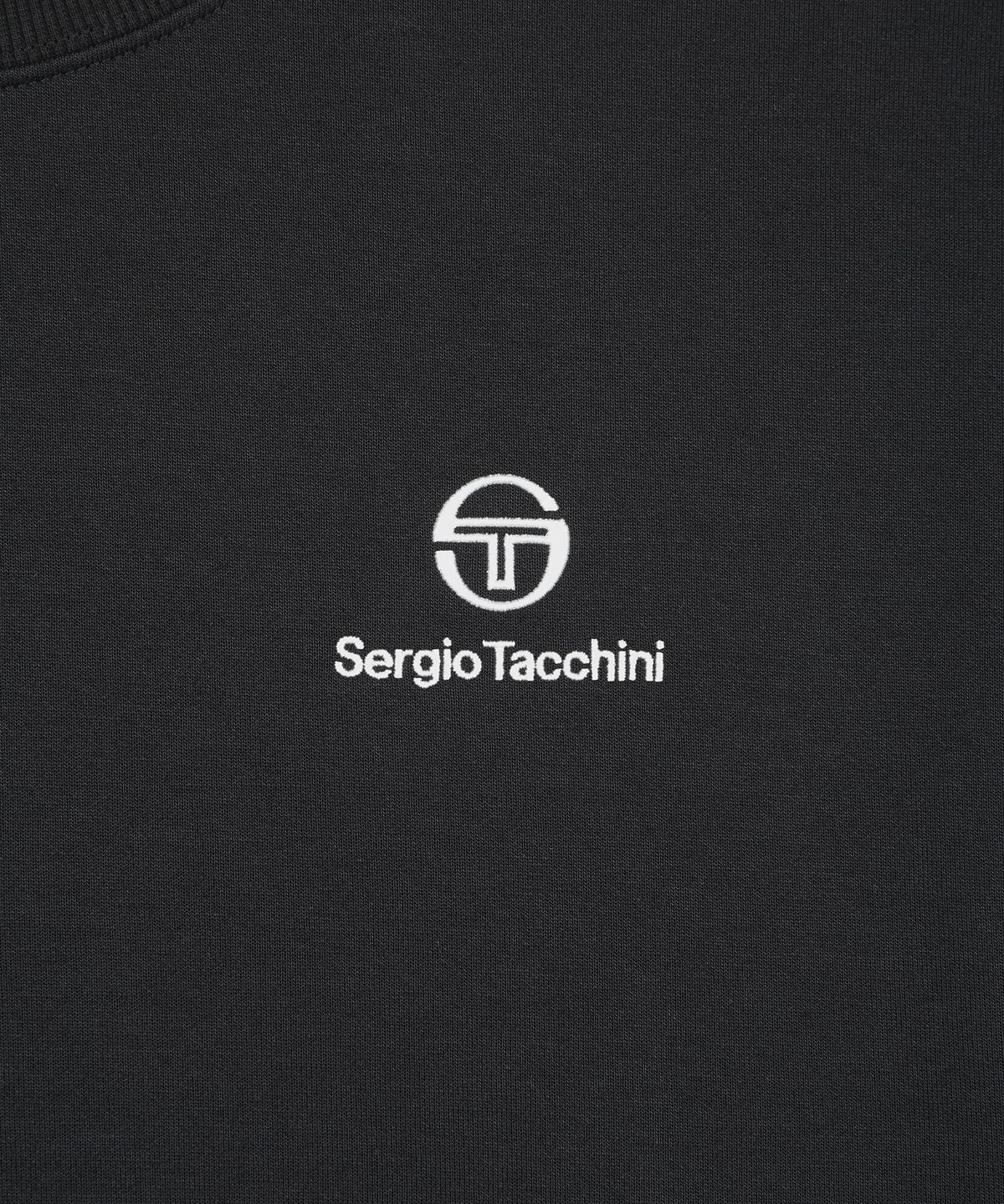 세르지오 타키니(SERGIO TACCHINI) U 버터쭈리 베이직 로고 라운드 맨투맨 (Black)