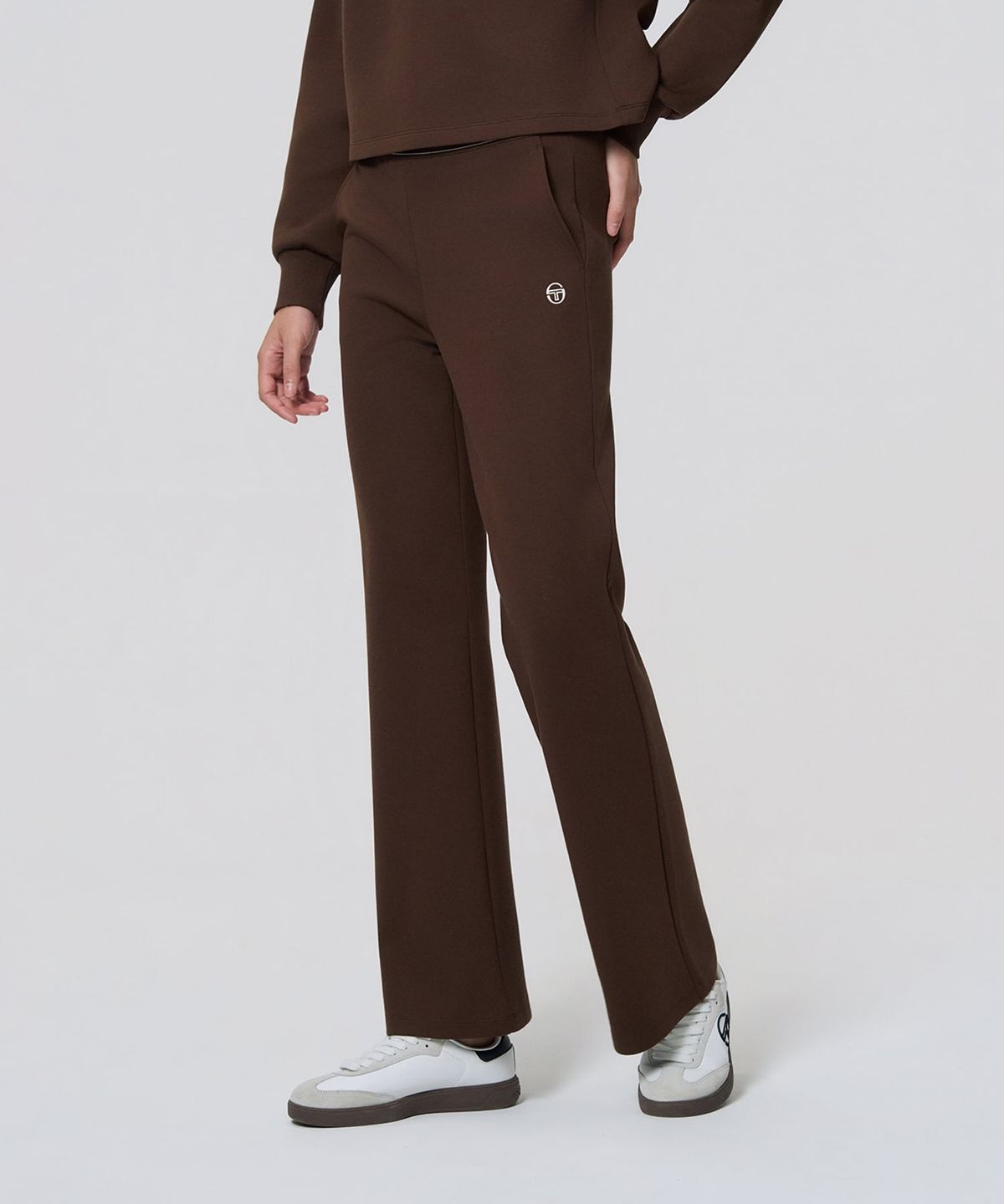 세르지오 타키니(SERGIO TACCHINI) W 쿠쉬라이트 하이웨이스트 부츠컷 팬츠 (D.Brown)