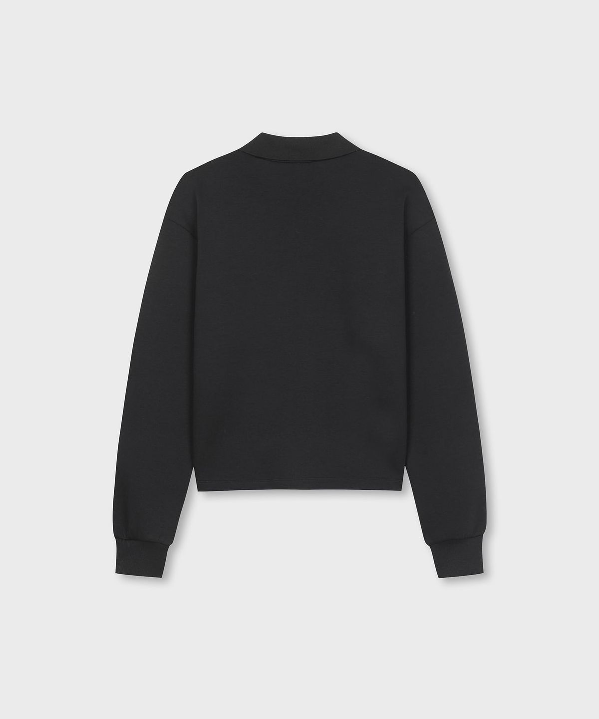 세르지오 타키니(SERGIO TACCHINI) W 쿠쉬라이트 브이넥 크롭 폴로 맨투맨 (Black)