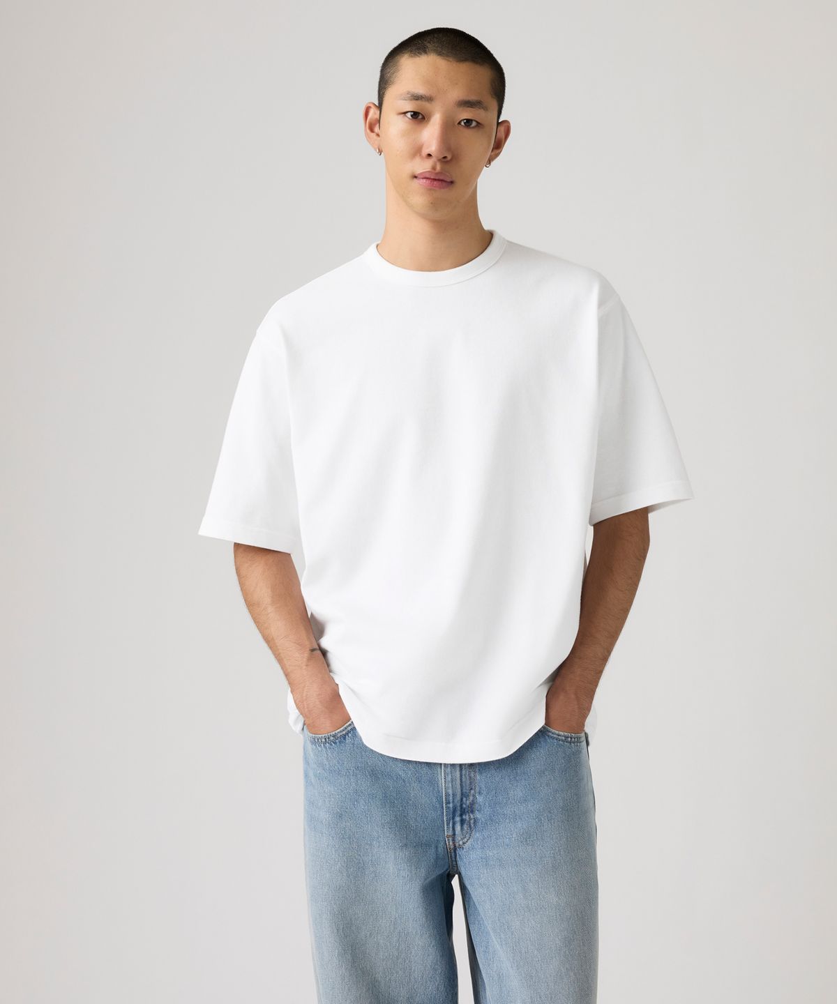 리바이스(LEVI'S) 헤비웨이트 루즈 티 005GY-0000