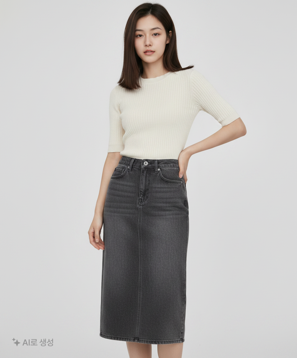 노이아고(NOIAGO) 롱스커트 S