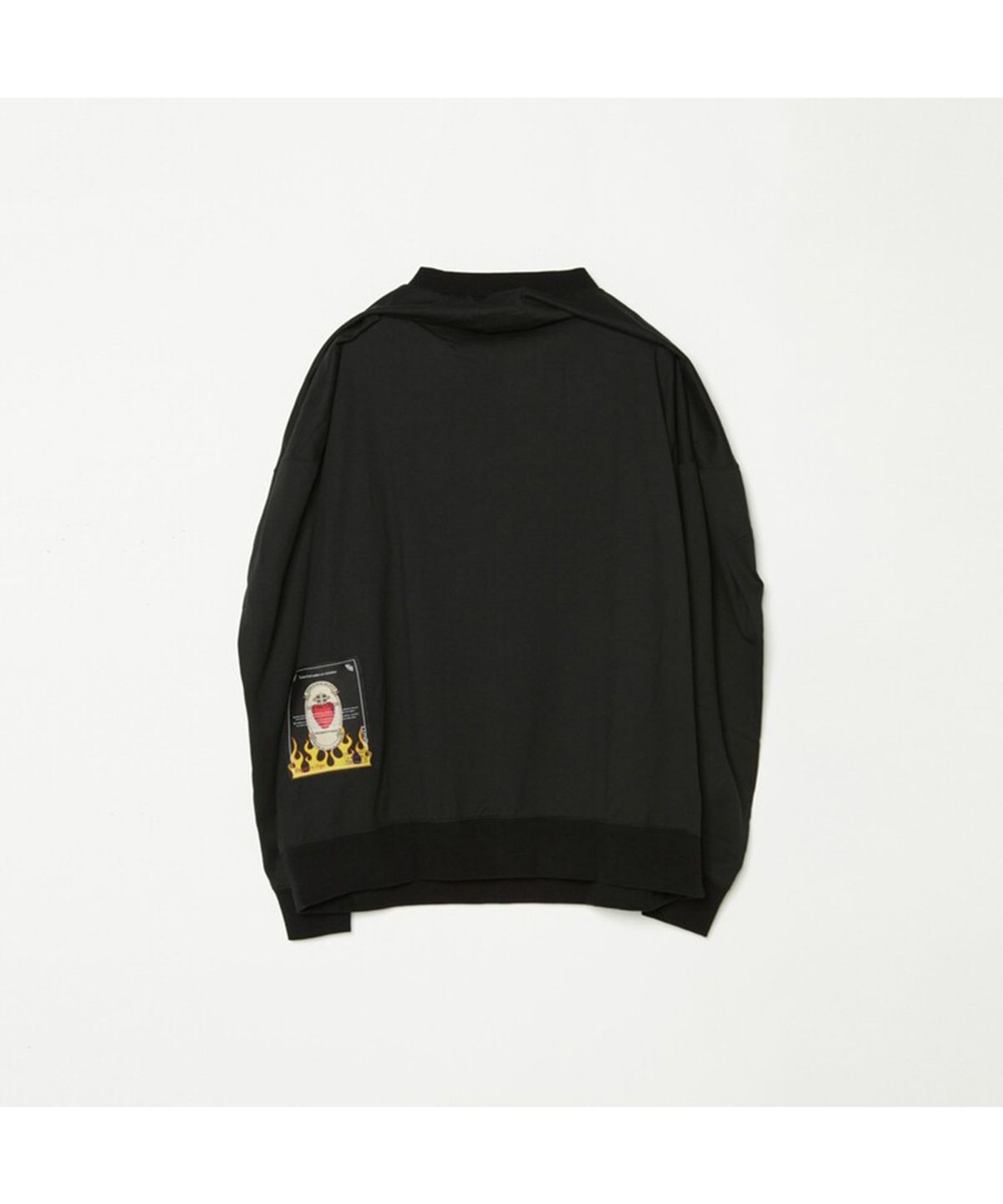 찬스클로딩(CHANCE CLOTHING) AIRBRUSHED LONG TEE - BLACK