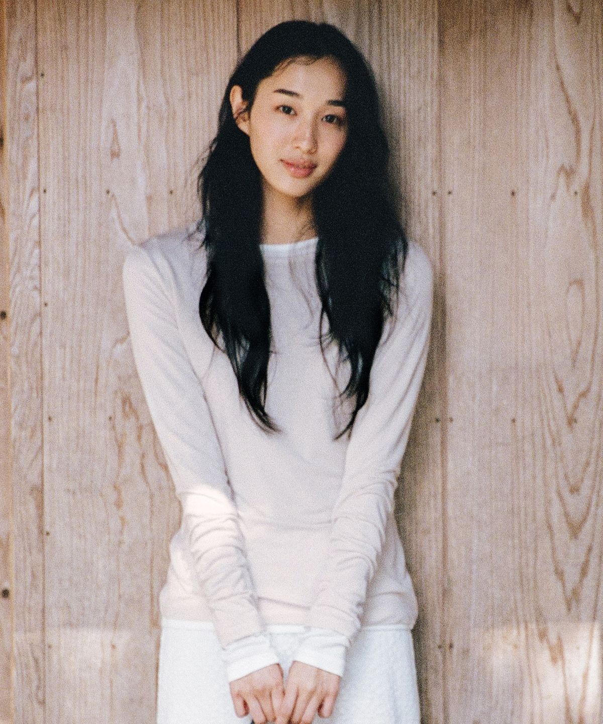 망고매니플리즈(MANGO MANY PLEASE) NILAH LAYERED TEE_PALE PINK