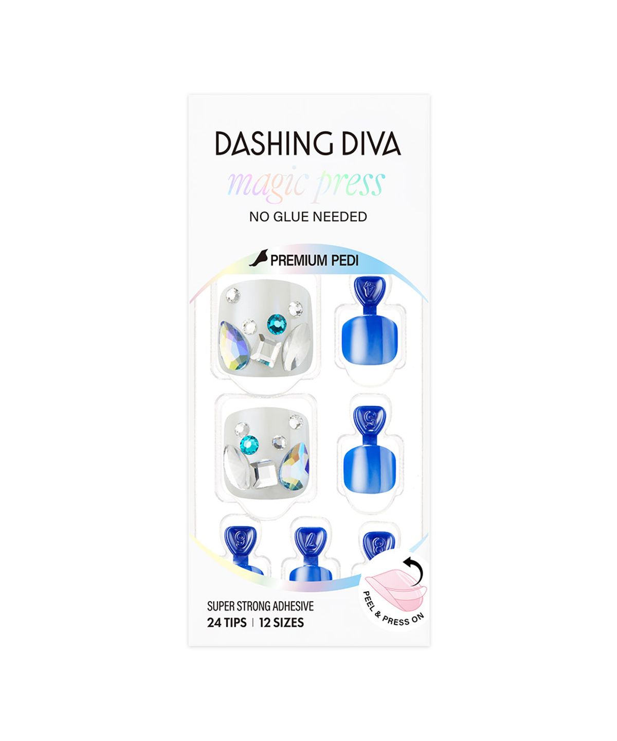데싱디바(DASINGDIVA) 매직프레스 페디큐어 블루 사파이어