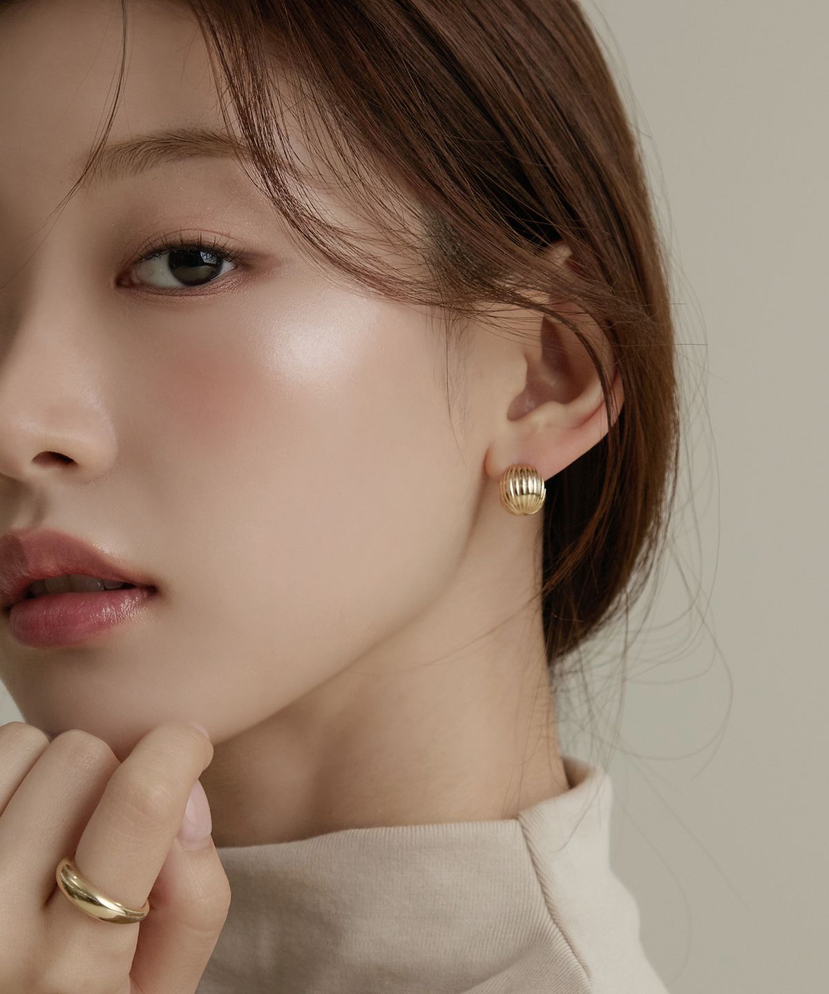 골드앤디어(goldndear) 14KGF 보떼 투웨이 원터치 귀걸이