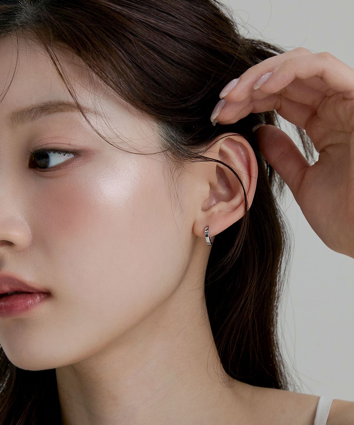 골드앤디어(goldndear) 14KGF 미니 민자 원터치 링귀걸이