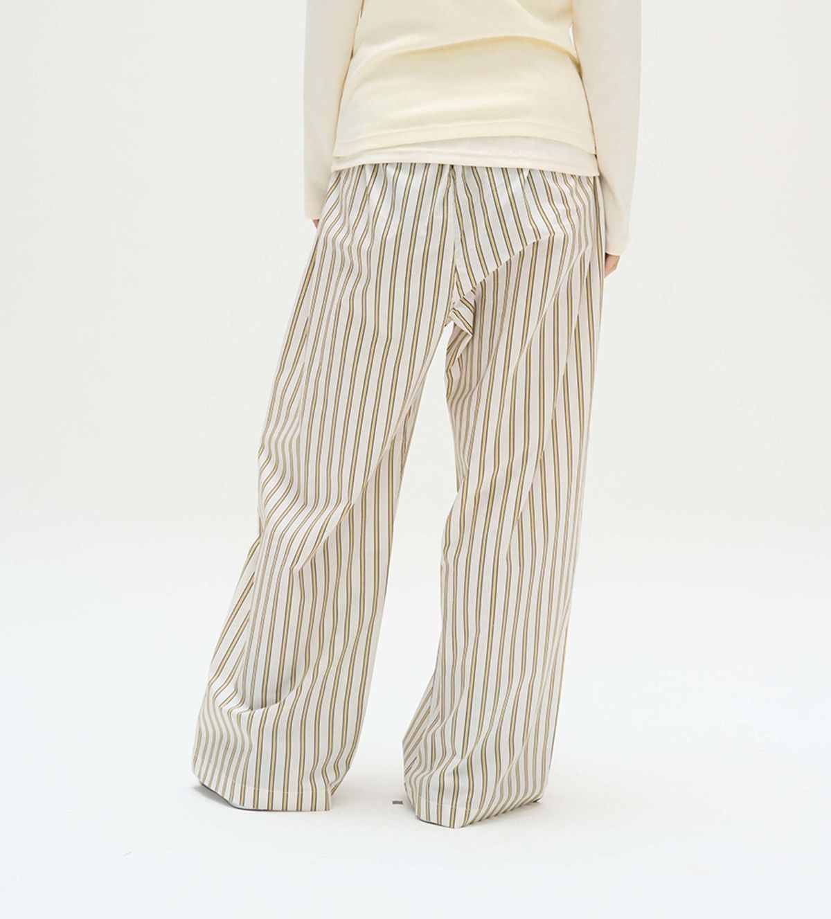 핀카(FINCA) YE101.0 원마일 팬츠_레이어 옐로우 체인 스트라이프 2SIZES