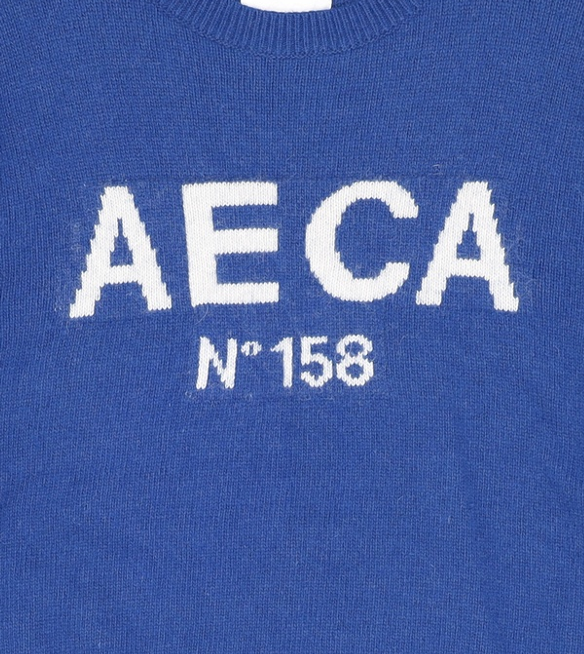 에이카화이트(AECA) AECA BIG LOGO WOOL KNIT-BLUE S