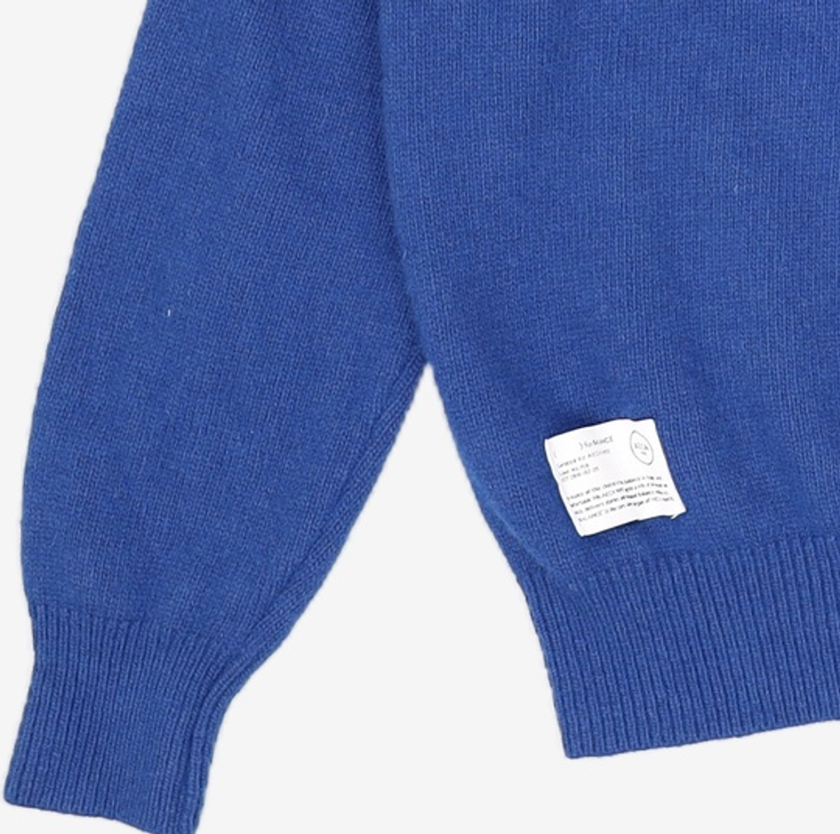 에이카화이트(AECA) AECA BIG LOGO WOOL KNIT-BLUE S