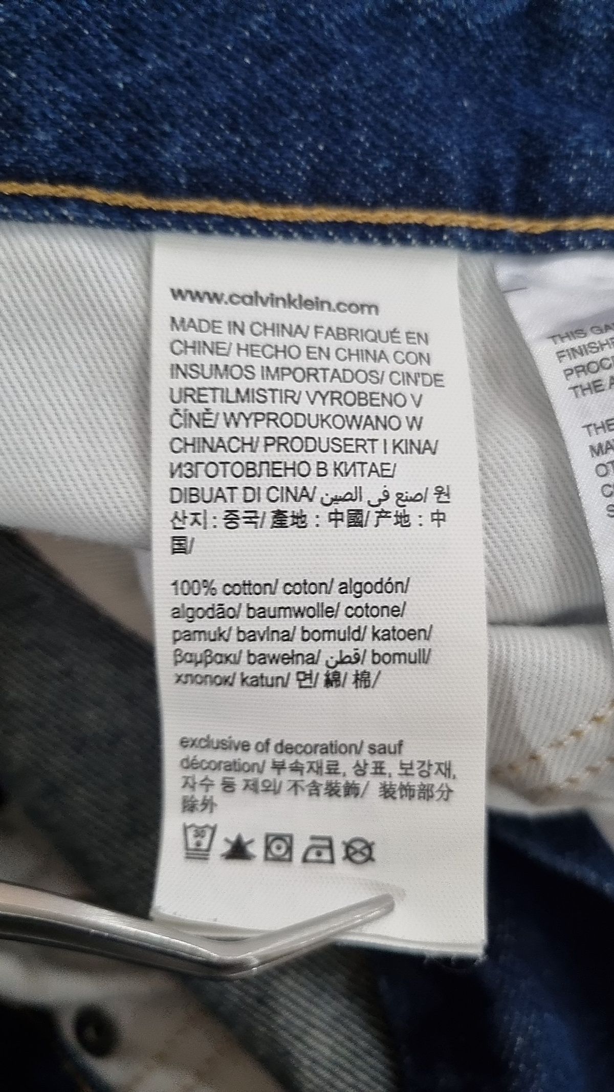 캘빈클라인 진(CALVIN KLEIN JEANS) 청/데님 팬츠 34