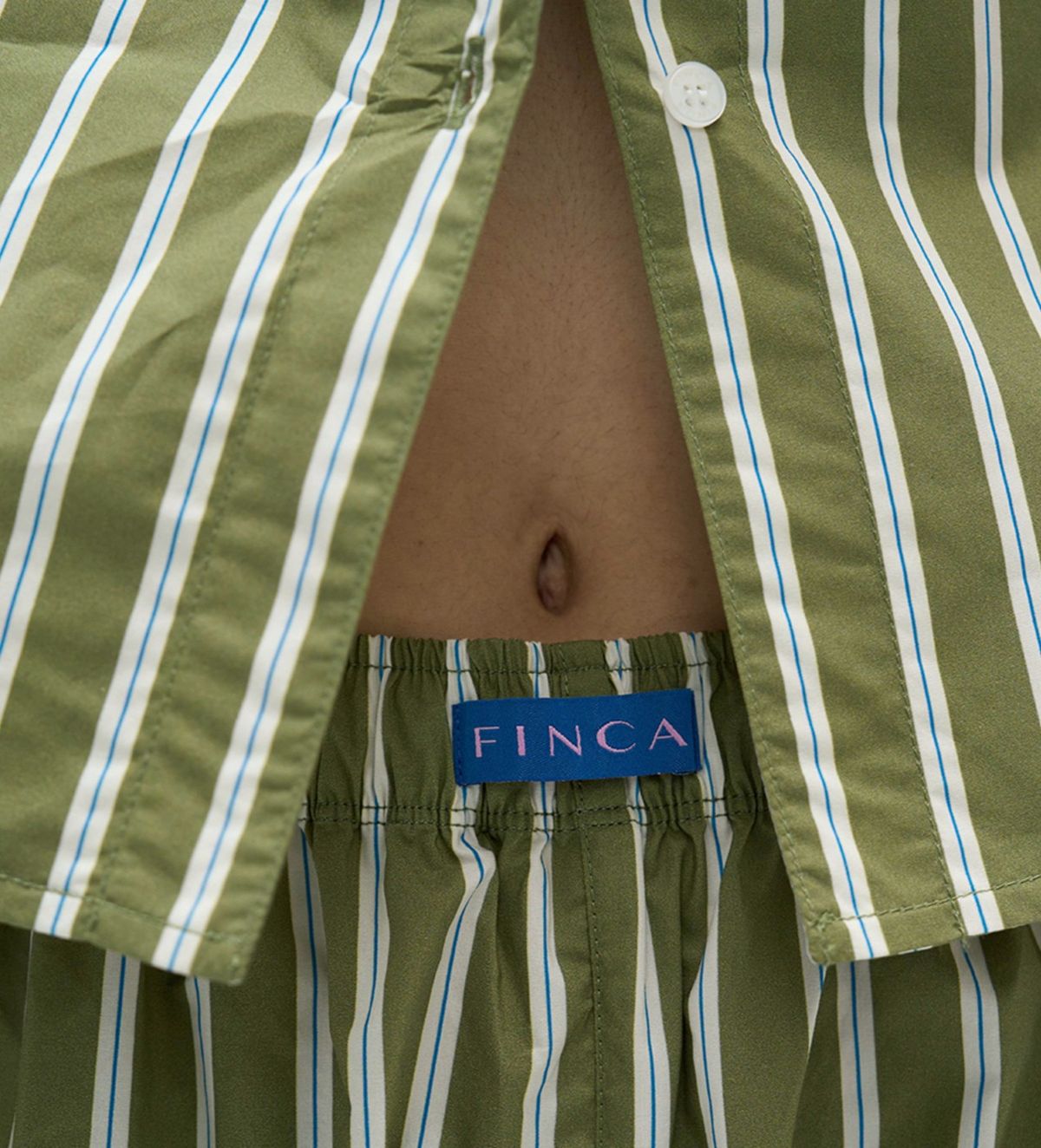 핀카(FINCA) GR103.0 원마일 팬츠_카키 레이어 스트라이프 2SIZES