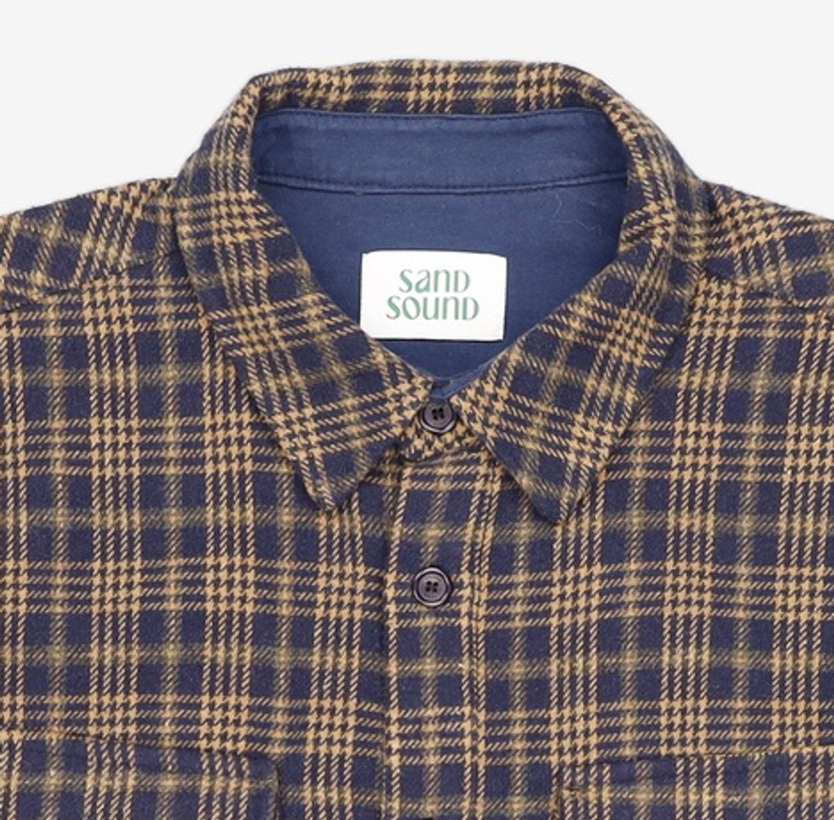 샌드 사운드(SAND SOUND) Flannel Checkered Shirt  Navy L