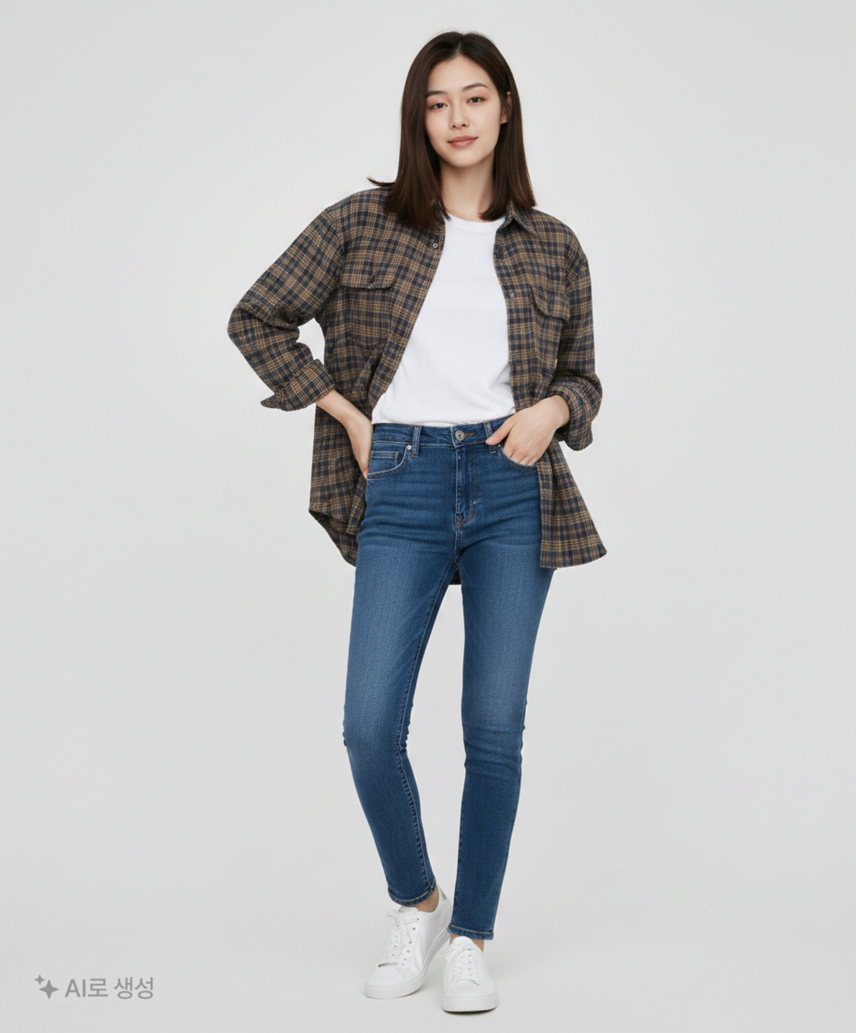 샌드 사운드(SAND SOUND) Flannel Checkered Shirt  Navy L