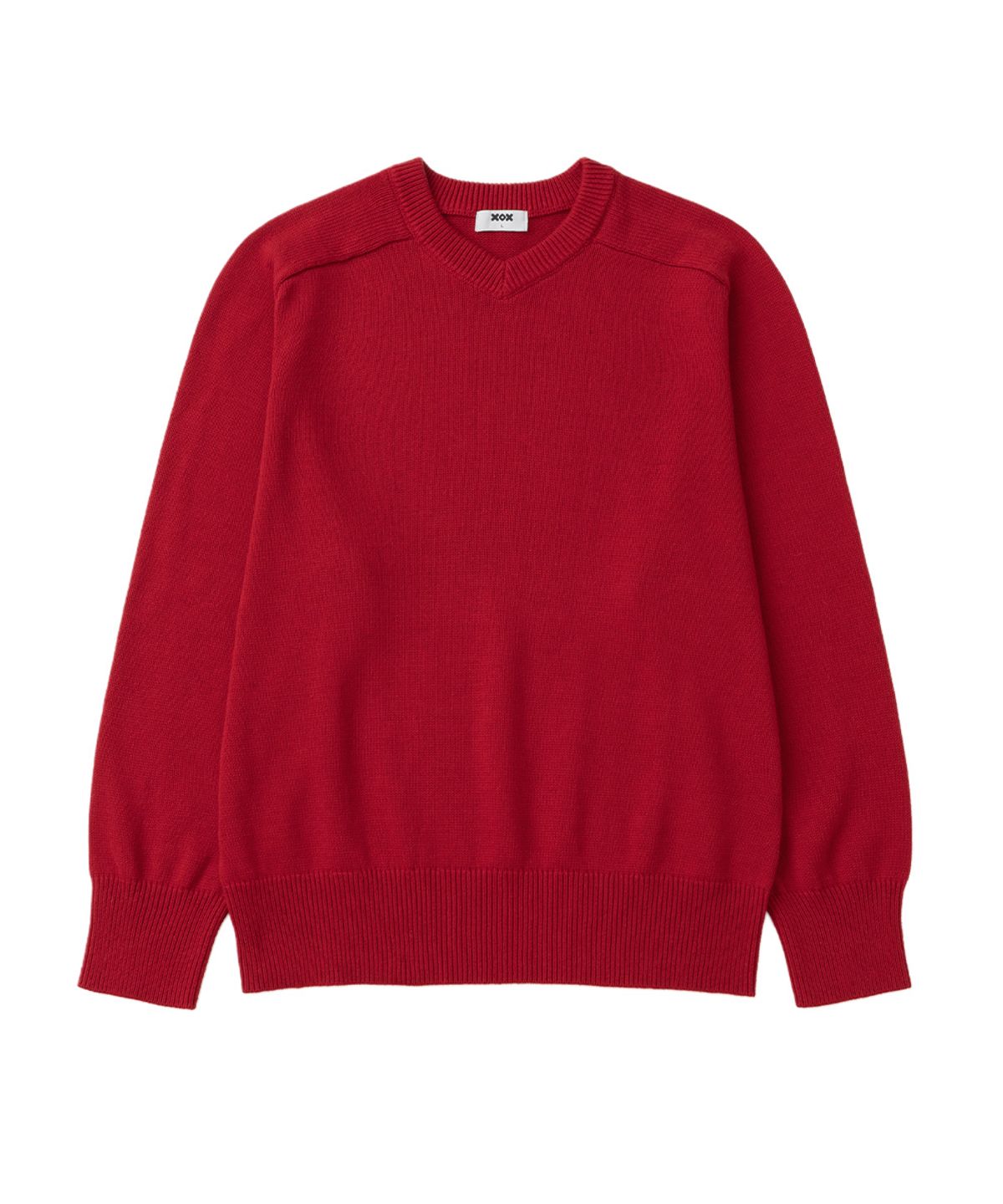 엑스오엑스(XOX) 데일리 코튼 브이넥 니트(4color)