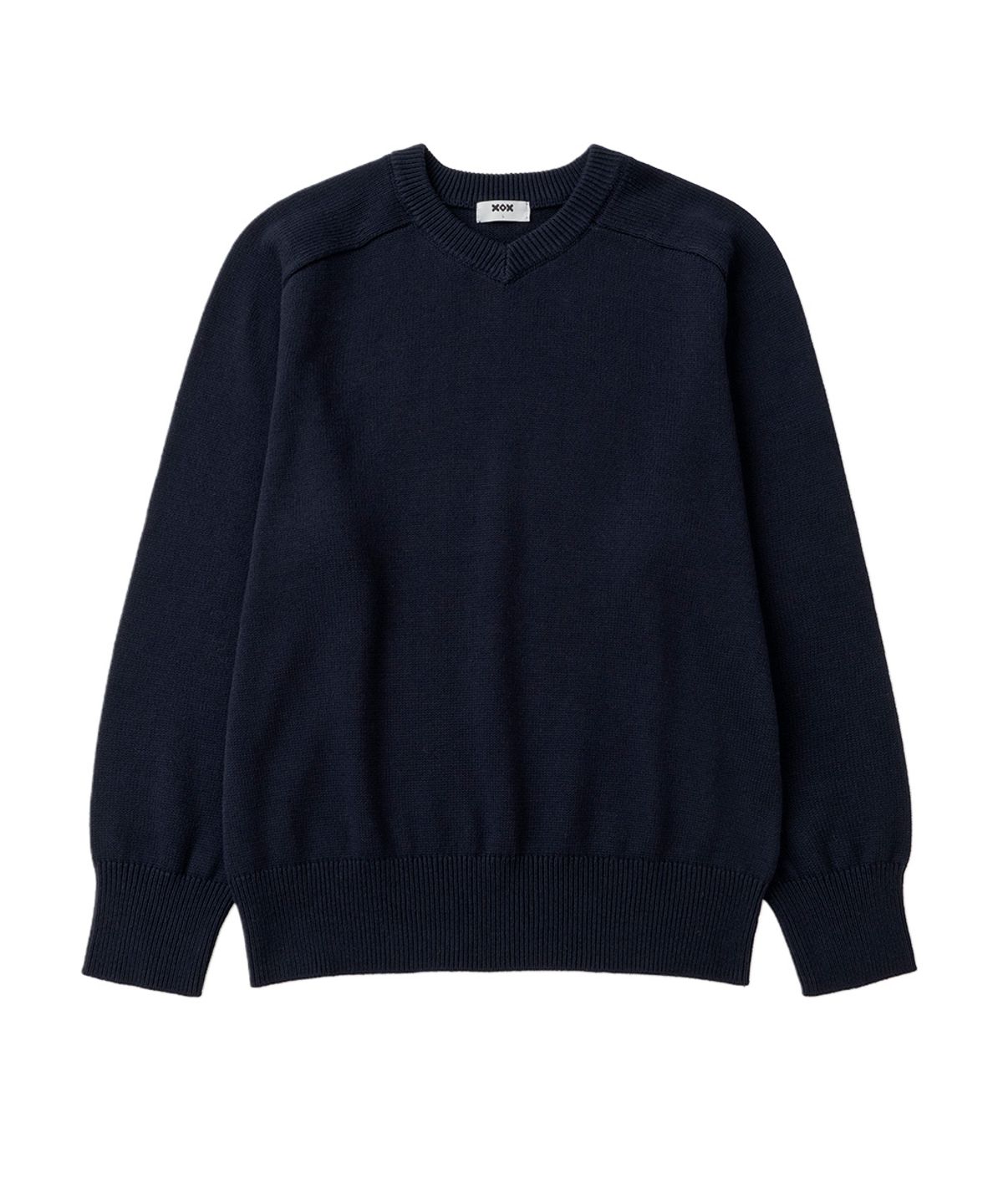 엑스오엑스(XOX) 데일리 코튼 브이넥 니트(4color)