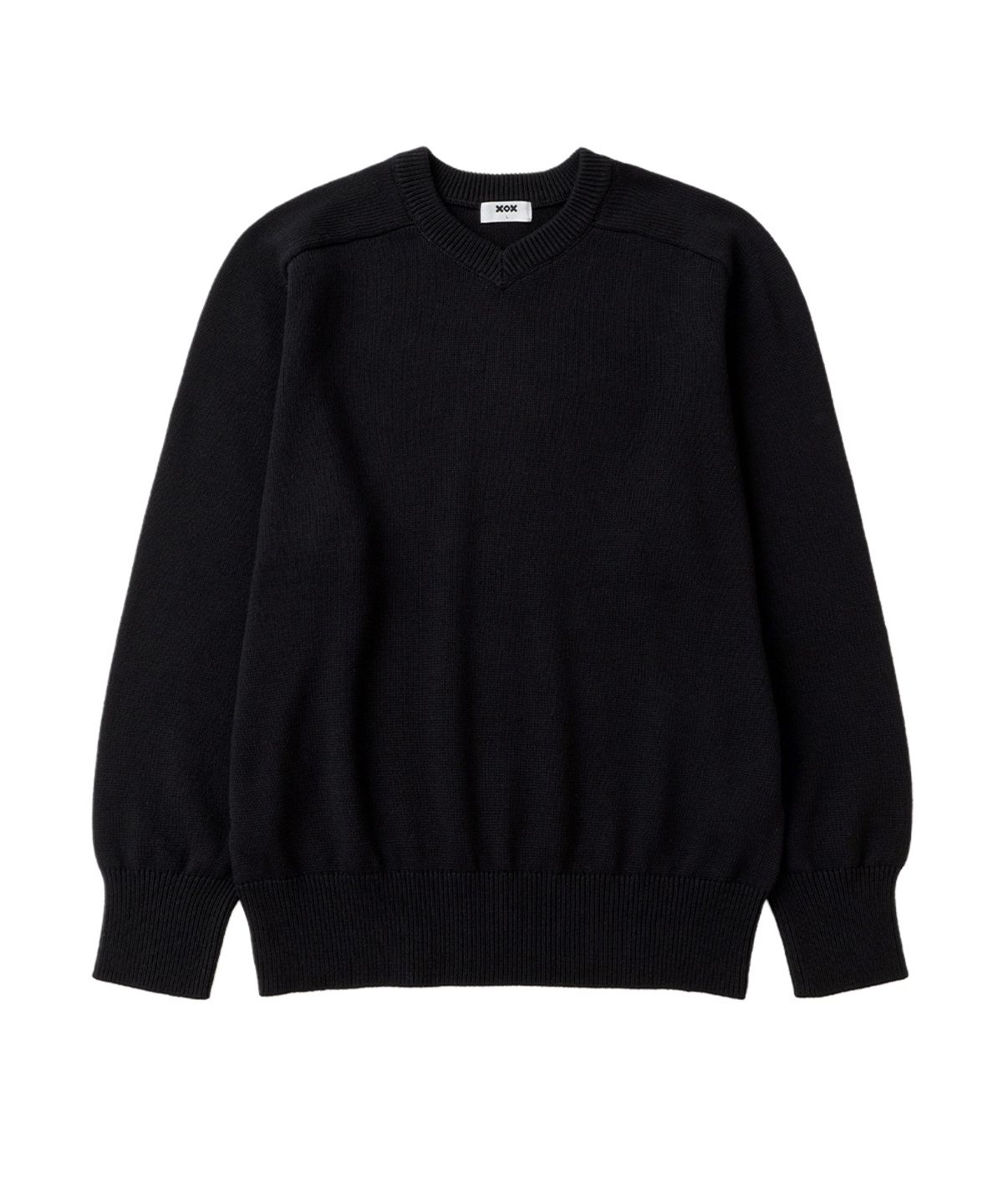 엑스오엑스(XOX) 데일리 코튼 브이넥 니트(4color)