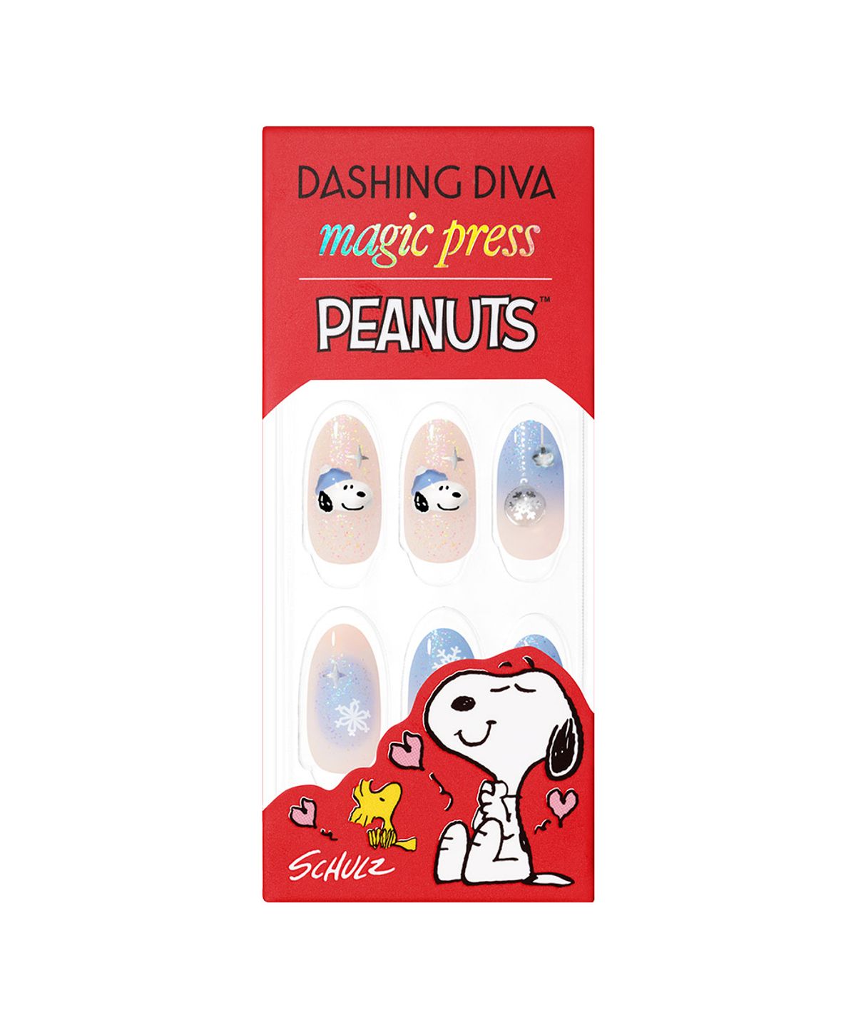 데싱디바(DASINGDIVA) 매직프레스 스노우 스누피 (아몬드) 네일팁