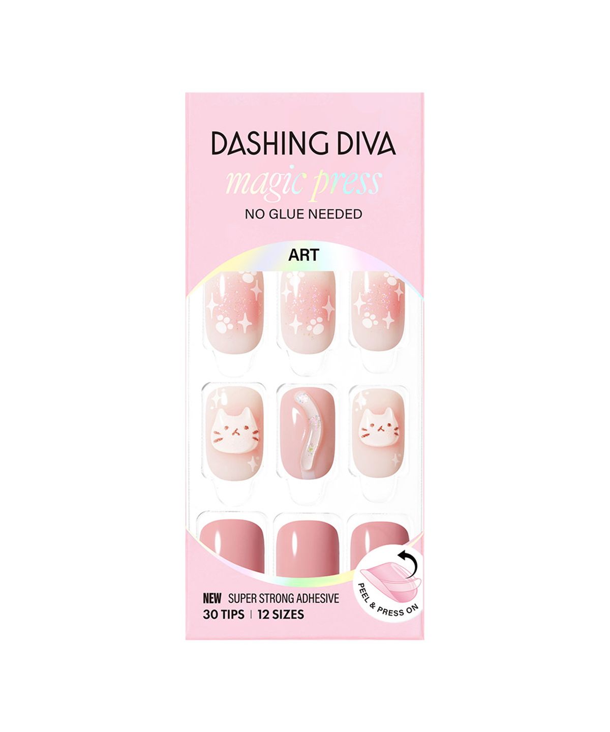 데싱디바(DASINGDIVA) 매직프레스 치크 미유 (레귤러 라운드) 네일팁