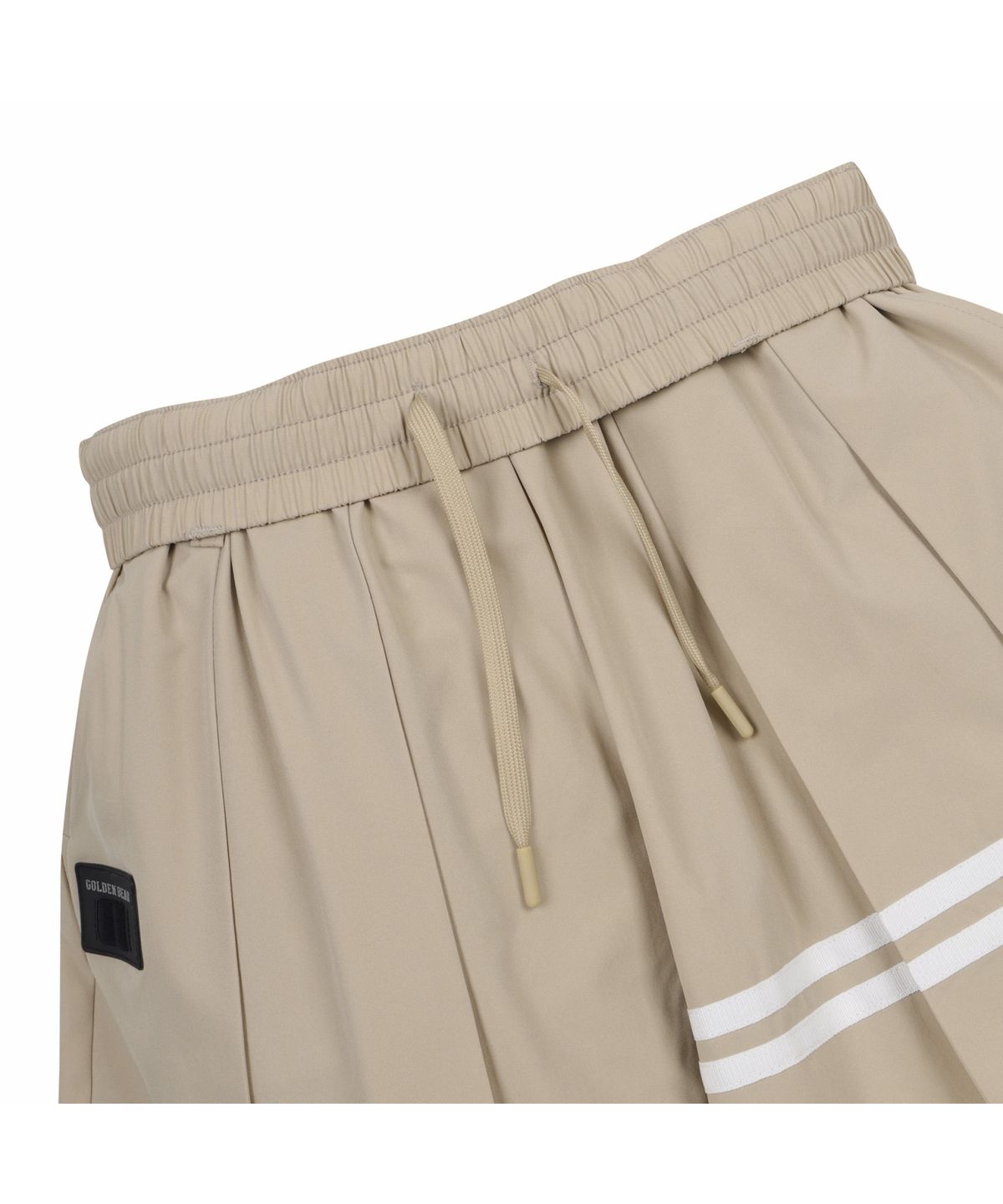 골든베어(GOLDEN BEAR) (W) Line Contrast Pleats Shorts G5PAM26321BEX