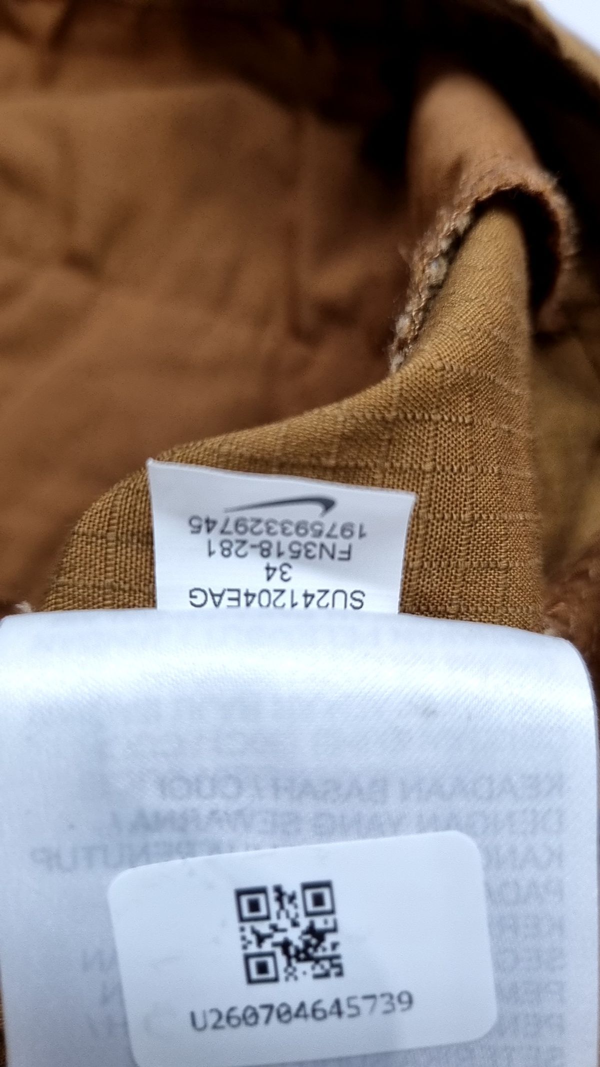 나이키(NIKE) 클럽 우븐 카고 쇼츠 M - 라이트 브리티시 탄 / FN3518-281 34