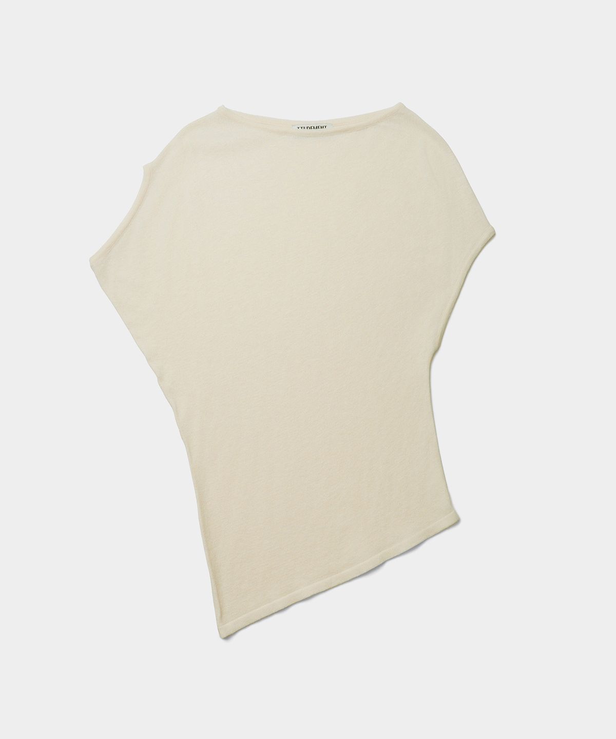 튜드먼트(TTUDEMENT) DRAPE KNIT PULLOVER_CREAM