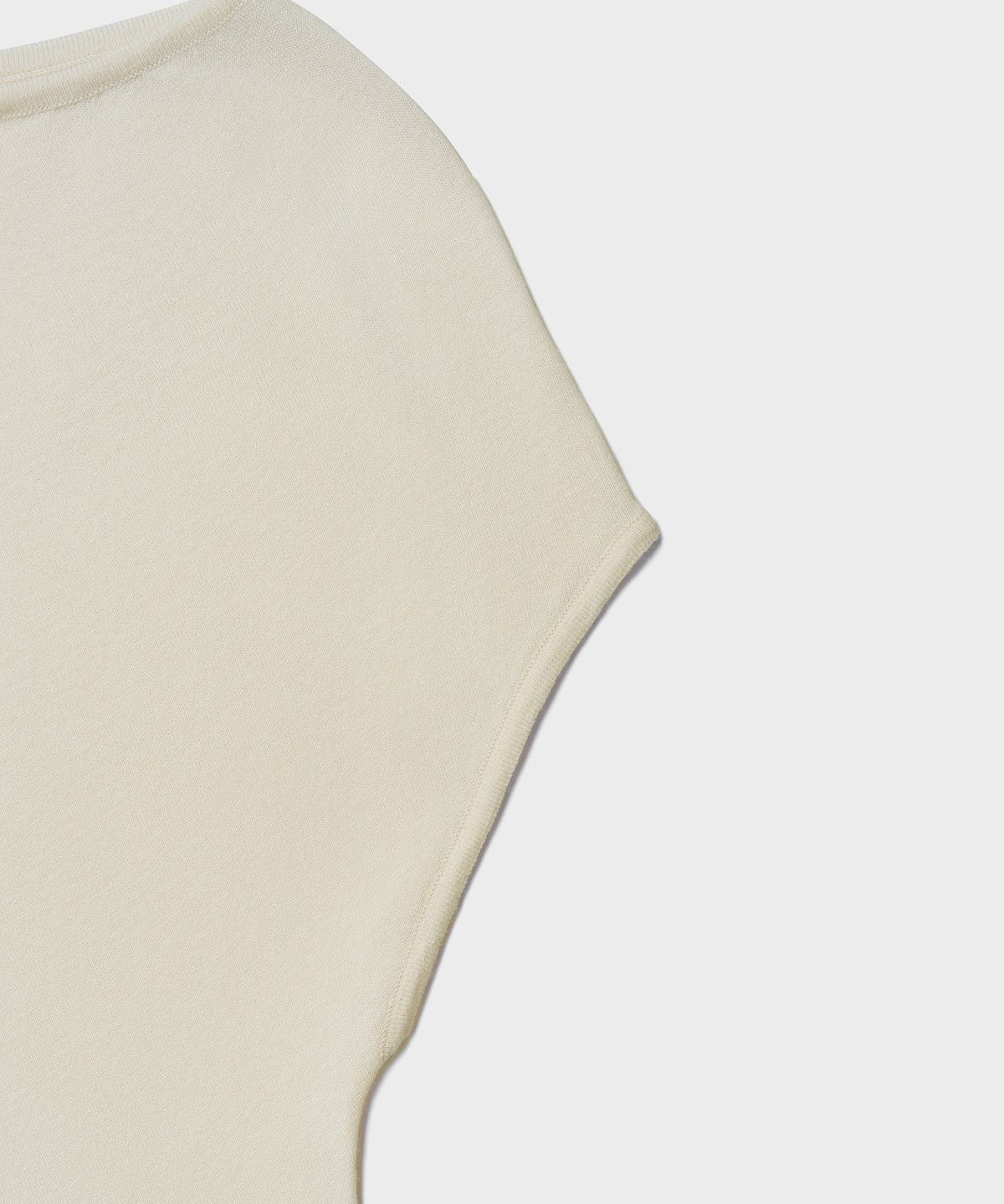 튜드먼트(TTUDEMENT) DRAPE KNIT PULLOVER_CREAM