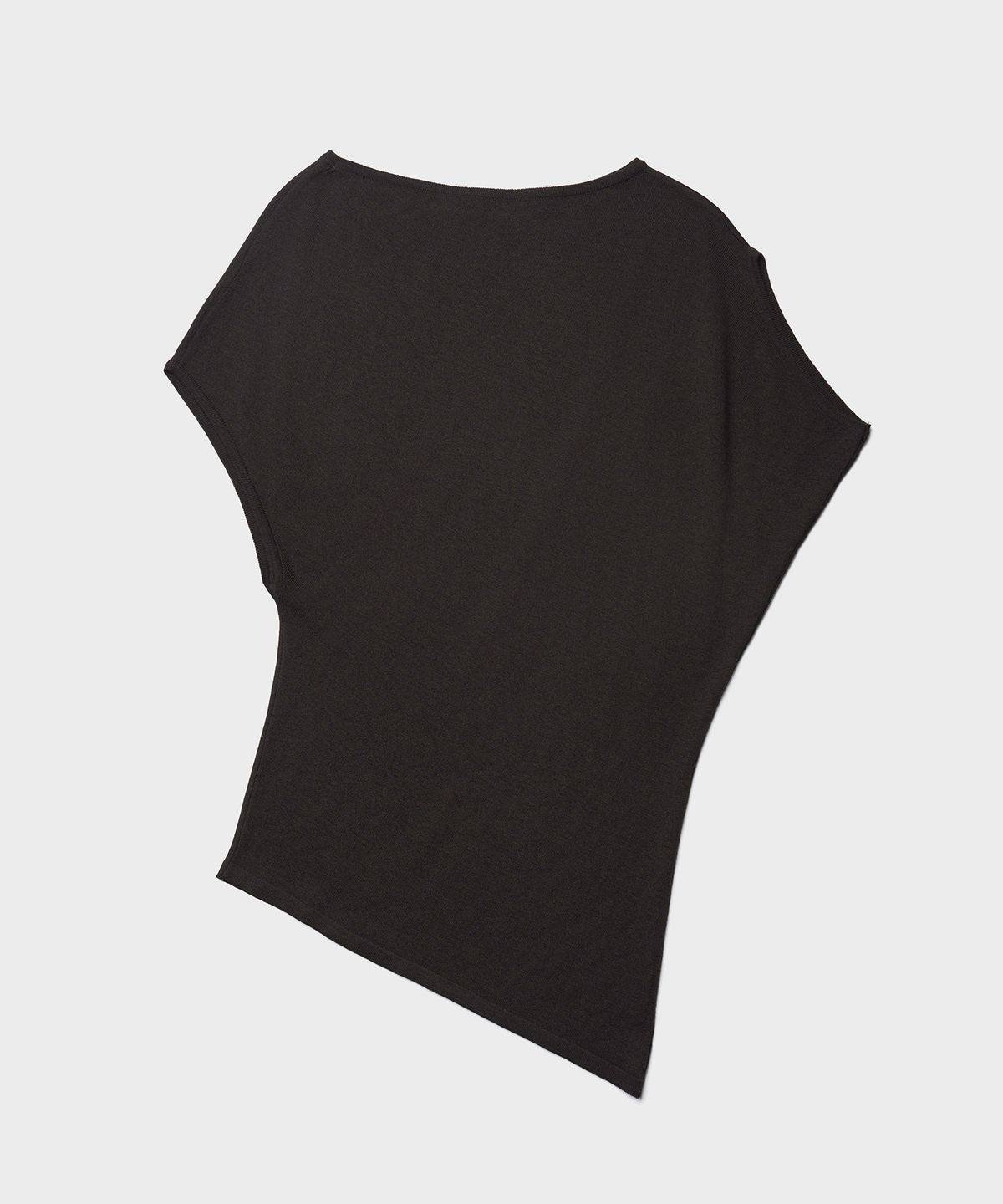 튜드먼트(TTUDEMENT) DRAPE KNIT PULLOVER_CHARCOAL