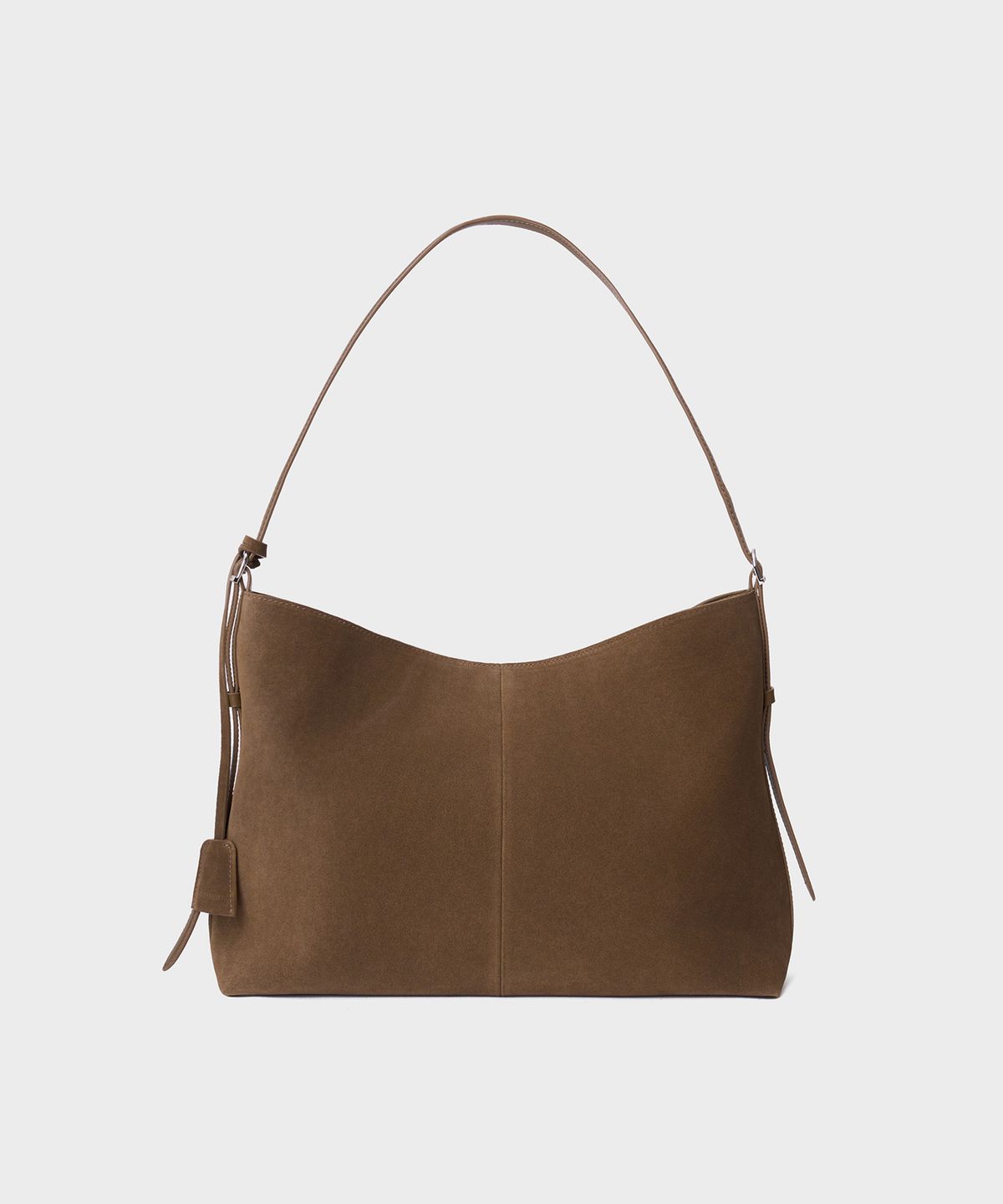 튜드먼트(TTUDEMENT) SUEDE HOBO BAG_KHAKI