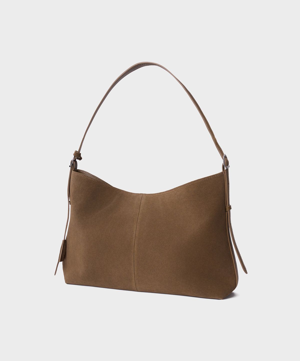 튜드먼트(TTUDEMENT) SUEDE HOBO BAG_KHAKI