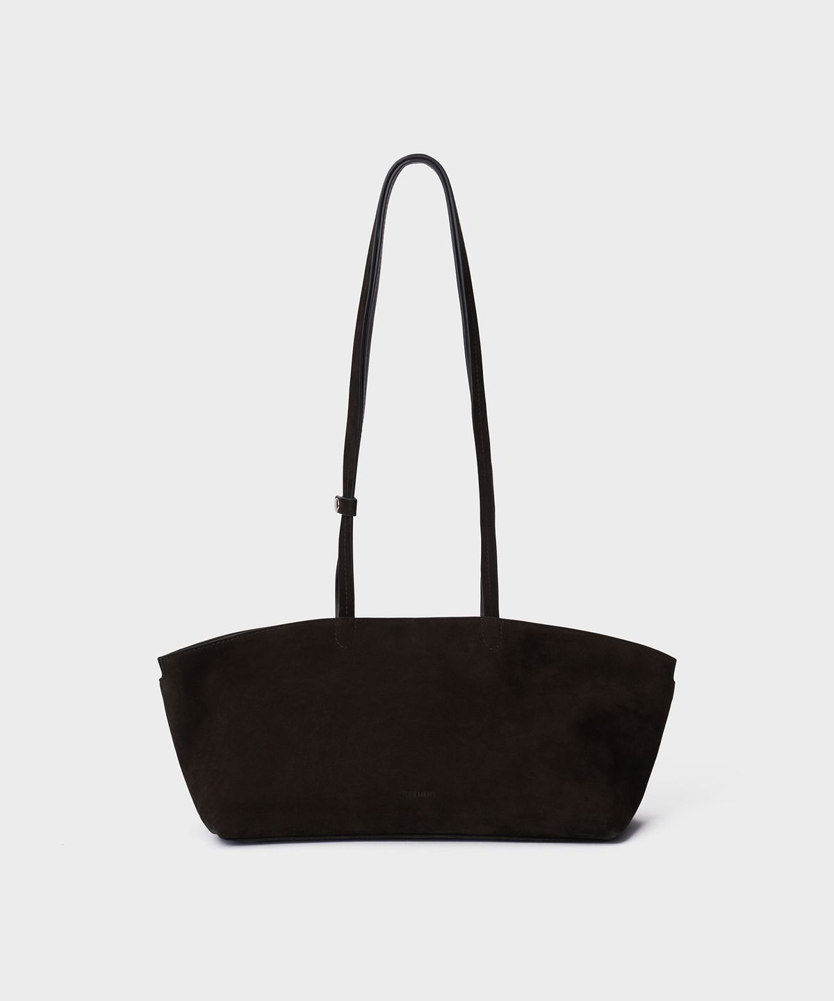 튜드먼트(TTUDEMENT) LONG HANDLE SHOULDER BAG_DARK BROWN