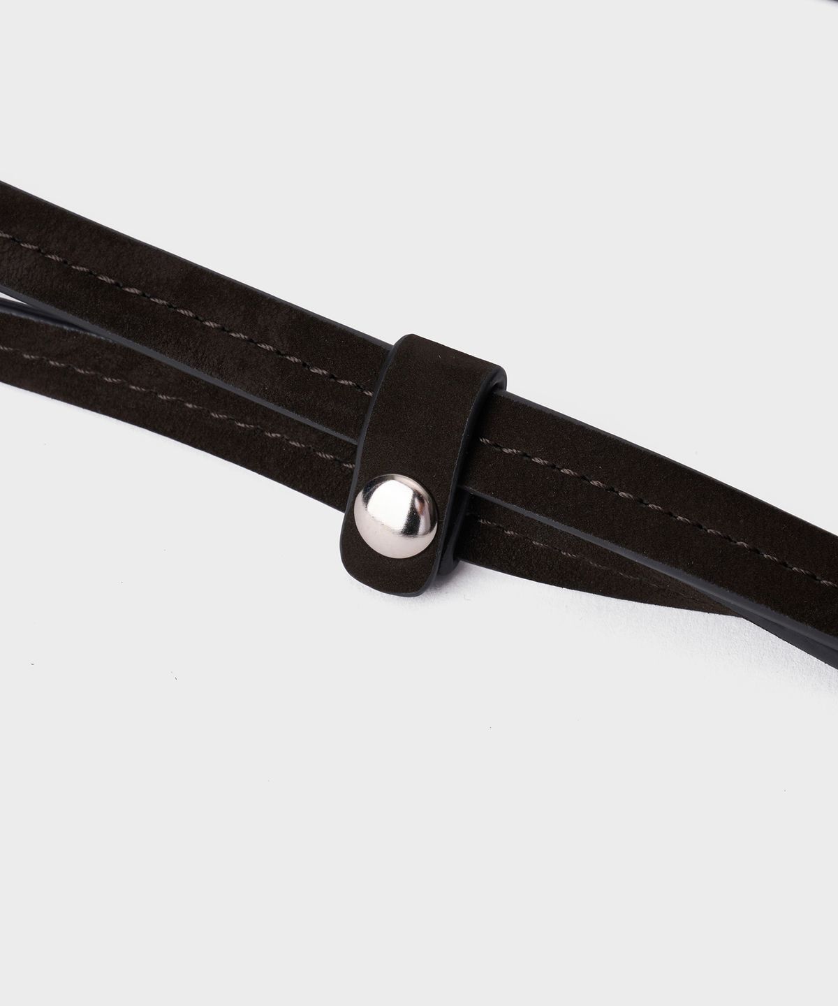 튜드먼트(TTUDEMENT) LONG HANDLE SHOULDER BAG_DARK BROWN