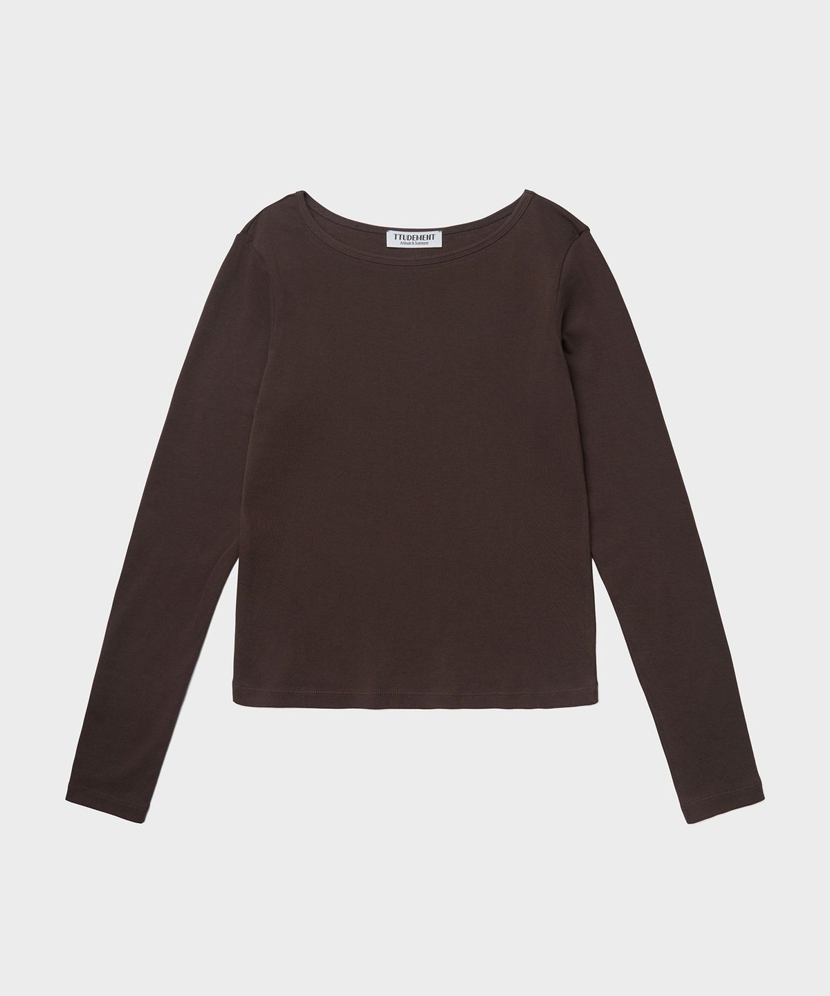 튜드먼트(TTUDEMENT) 50s LONG SLEEVE T-SHIRT_BROWN