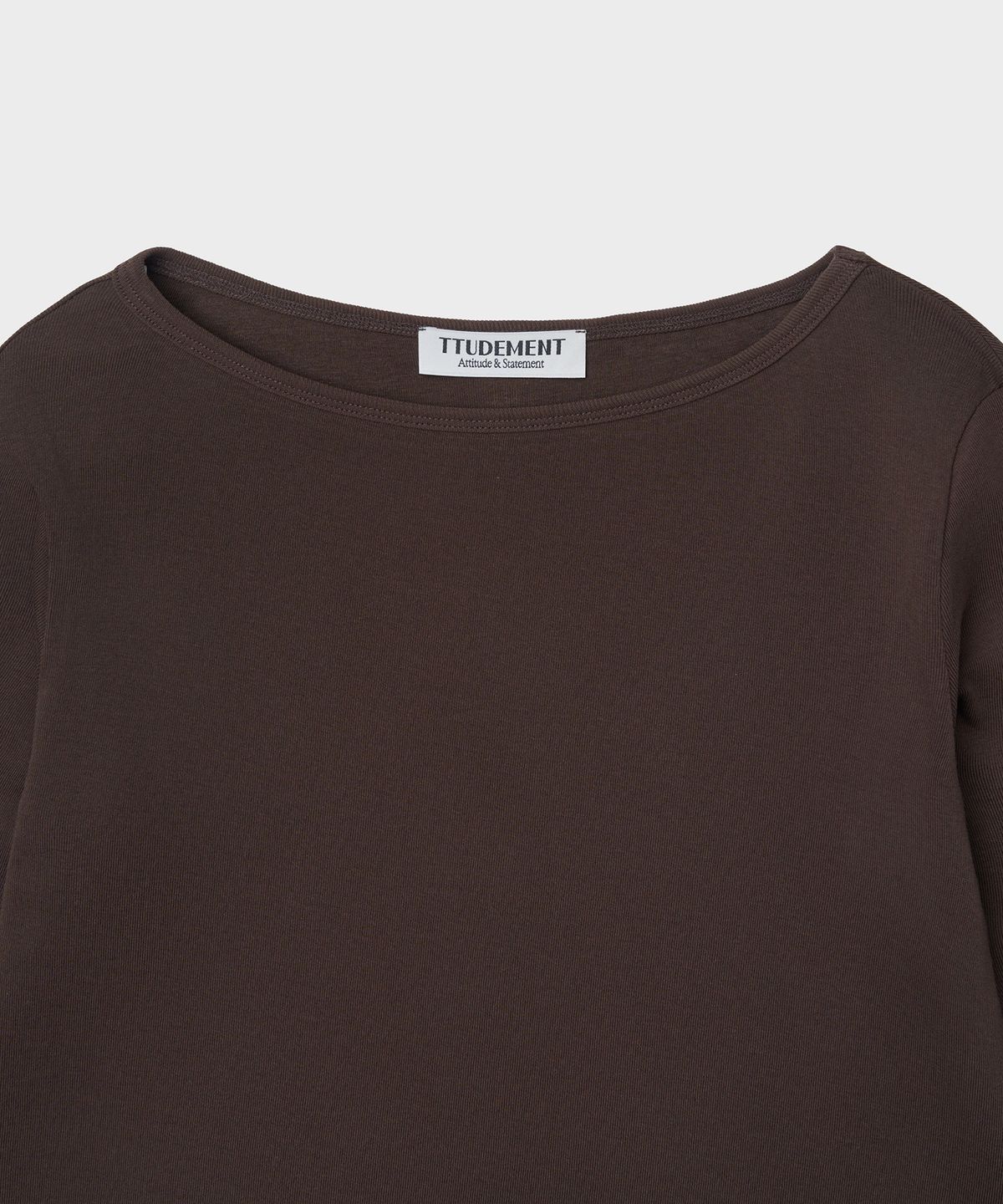 튜드먼트(TTUDEMENT) 50s LONG SLEEVE T-SHIRT_BROWN