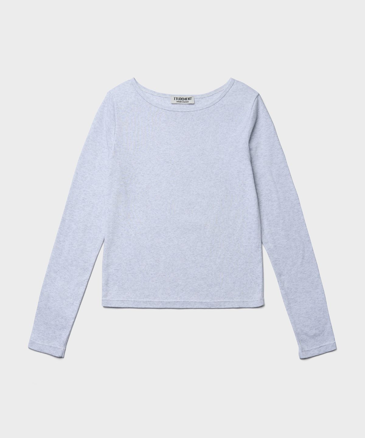 튜드먼트(TTUDEMENT) 50s LONG SLEEVE T-SHIRT_MELANGE GREY