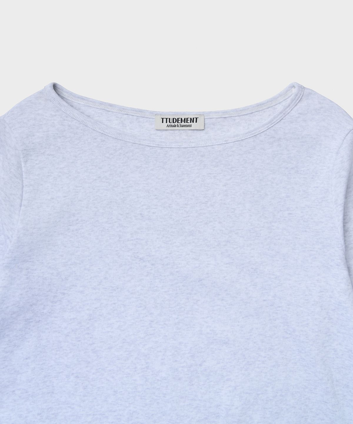 튜드먼트(TTUDEMENT) 50s LONG SLEEVE T-SHIRT_MELANGE GREY