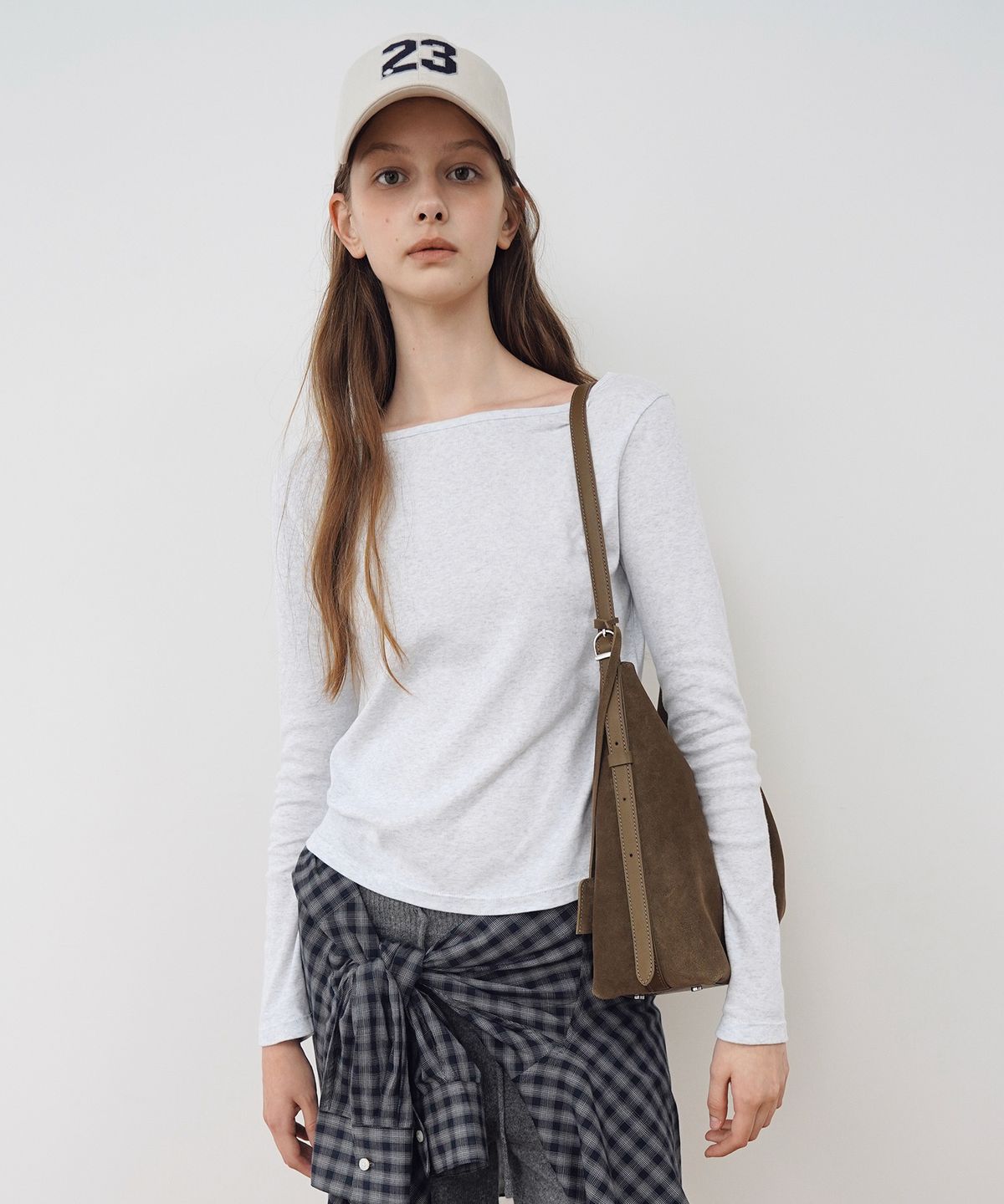 튜드먼트(TTUDEMENT) 50s LONG SLEEVE T-SHIRT_MELANGE GREY