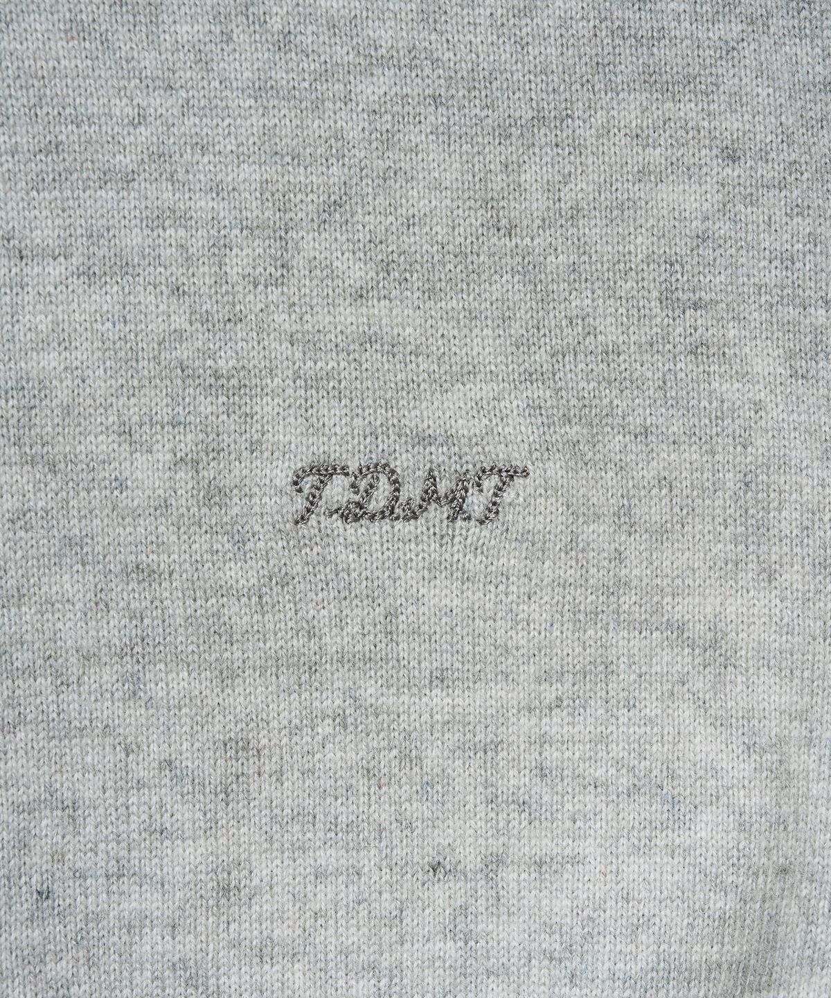 튜드먼트(TTUDEMENT) ESSENTIAL CASH BLEND V-NECK KNIT_MELANGE GREY