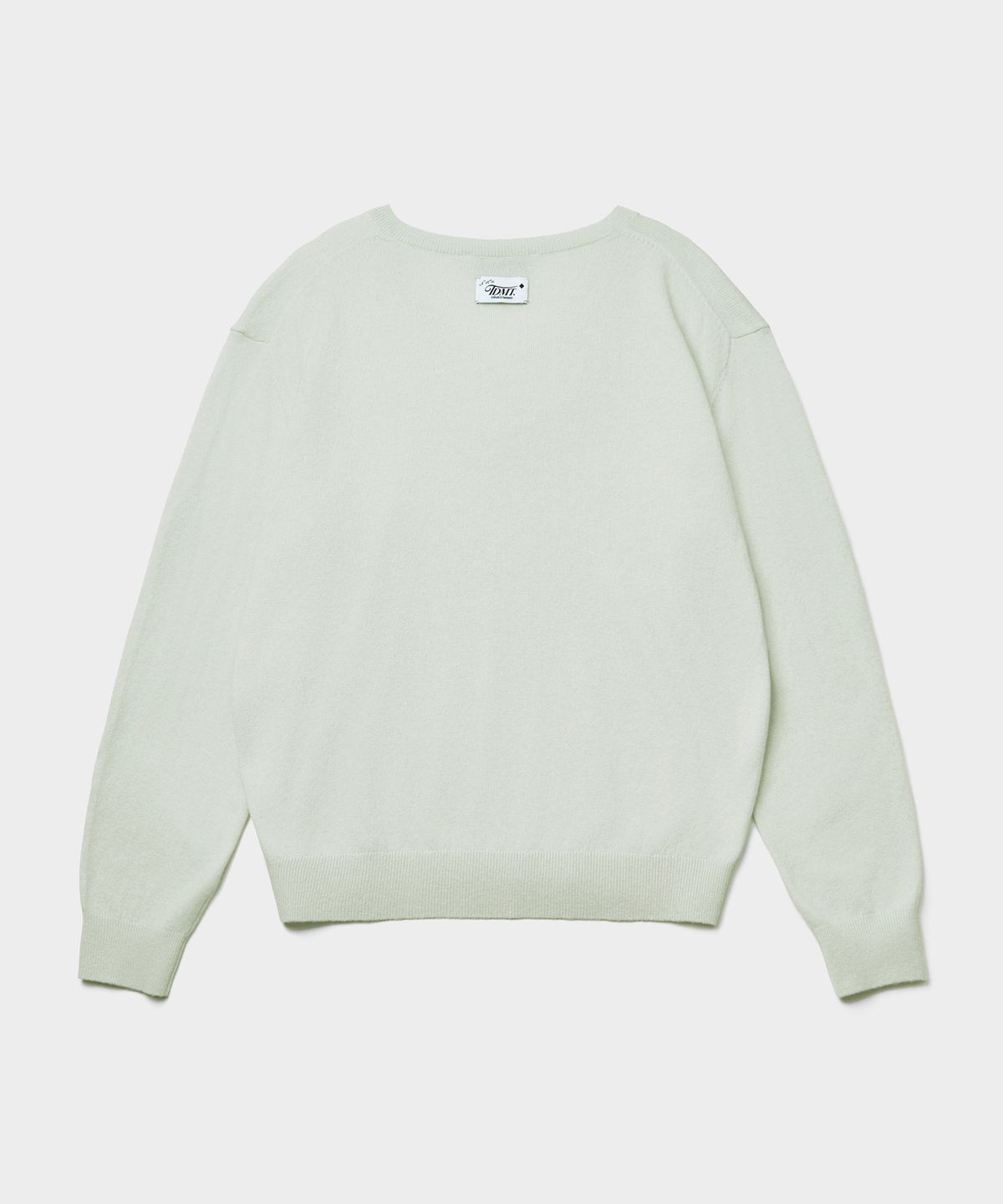튜드먼트(TTUDEMENT) ESSENTIAL CASH BLEND V-NECK KNIT_MINT