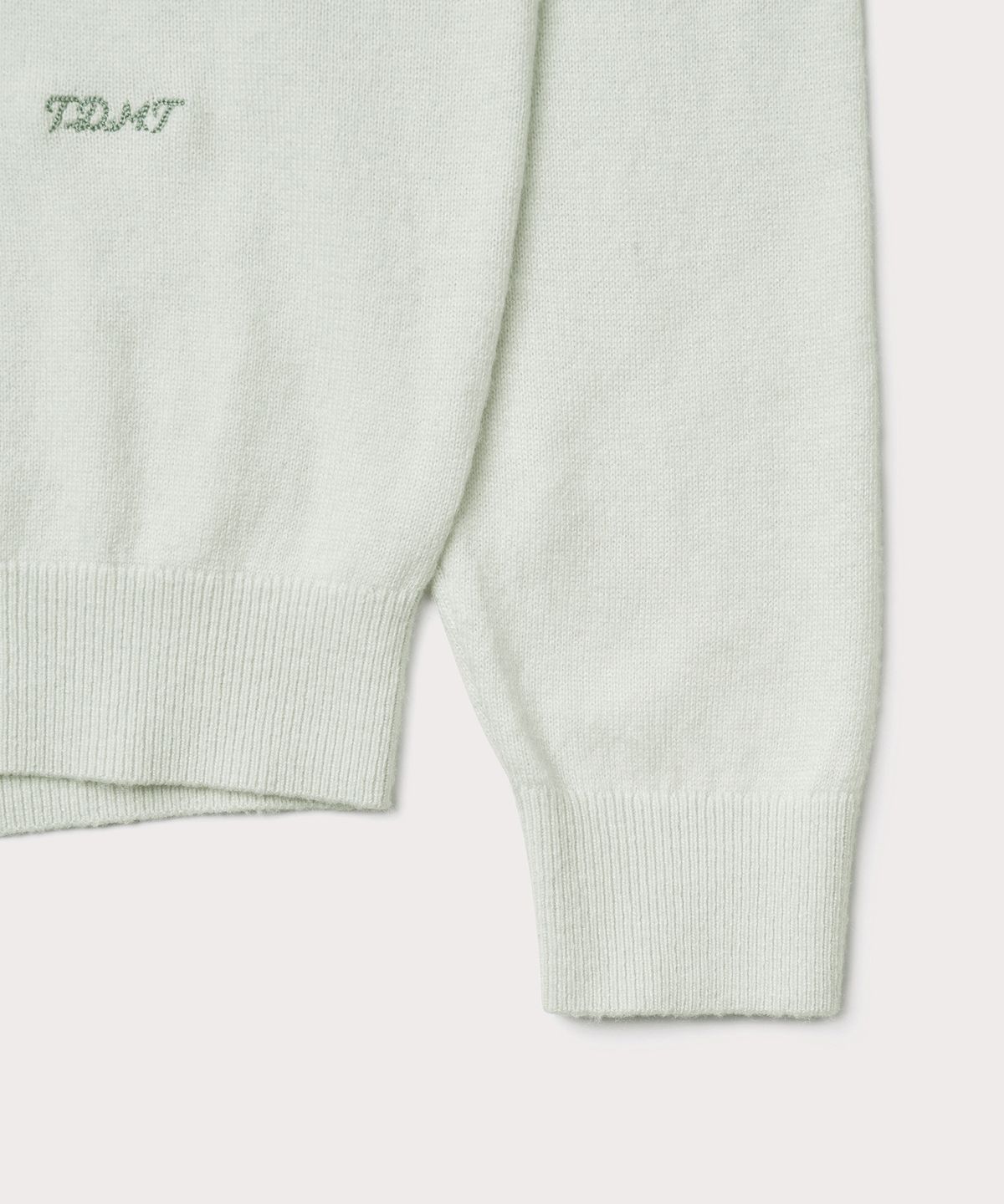 튜드먼트(TTUDEMENT) ESSENTIAL CASH BLEND V-NECK KNIT_MINT