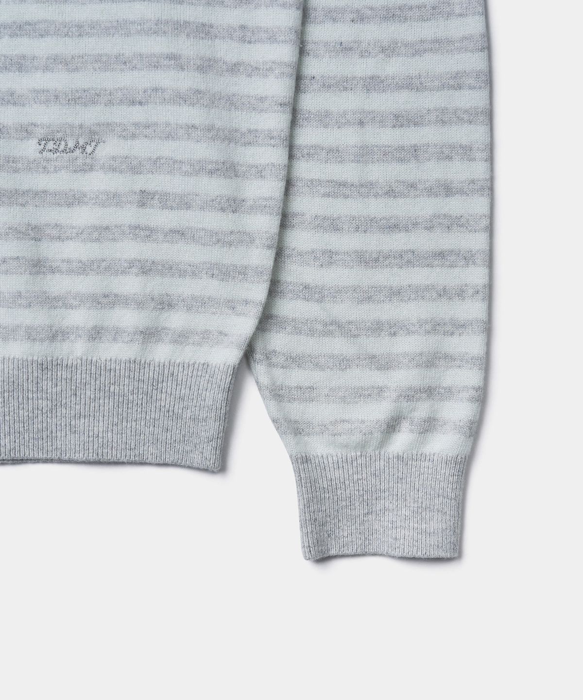 튜드먼트(TTUDEMENT) ESSENTIAL CASH BLEND STRIPE KNIT_MINT
