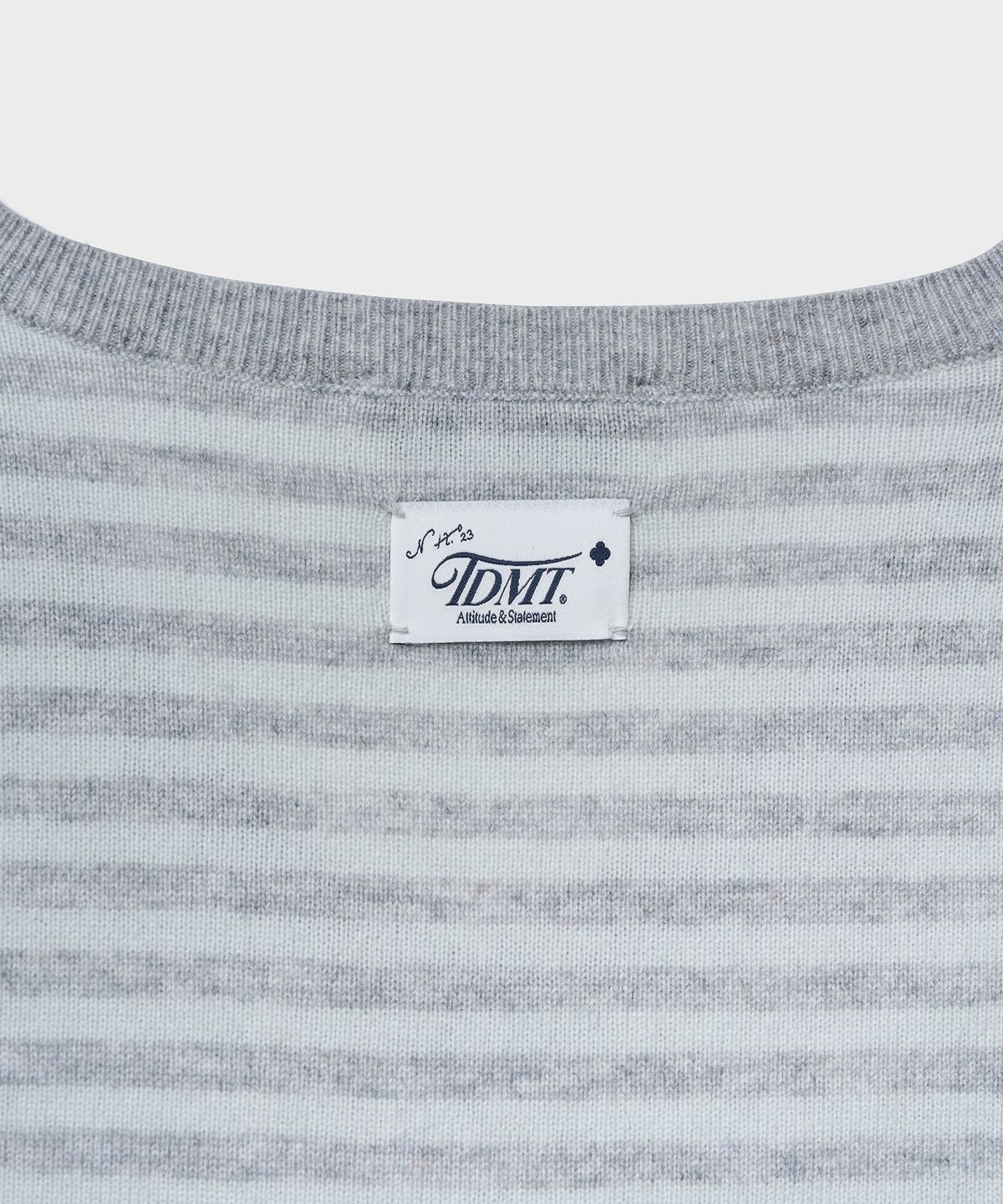 튜드먼트(TTUDEMENT) ESSENTIAL CASH BLEND STRIPE KNIT_MINT