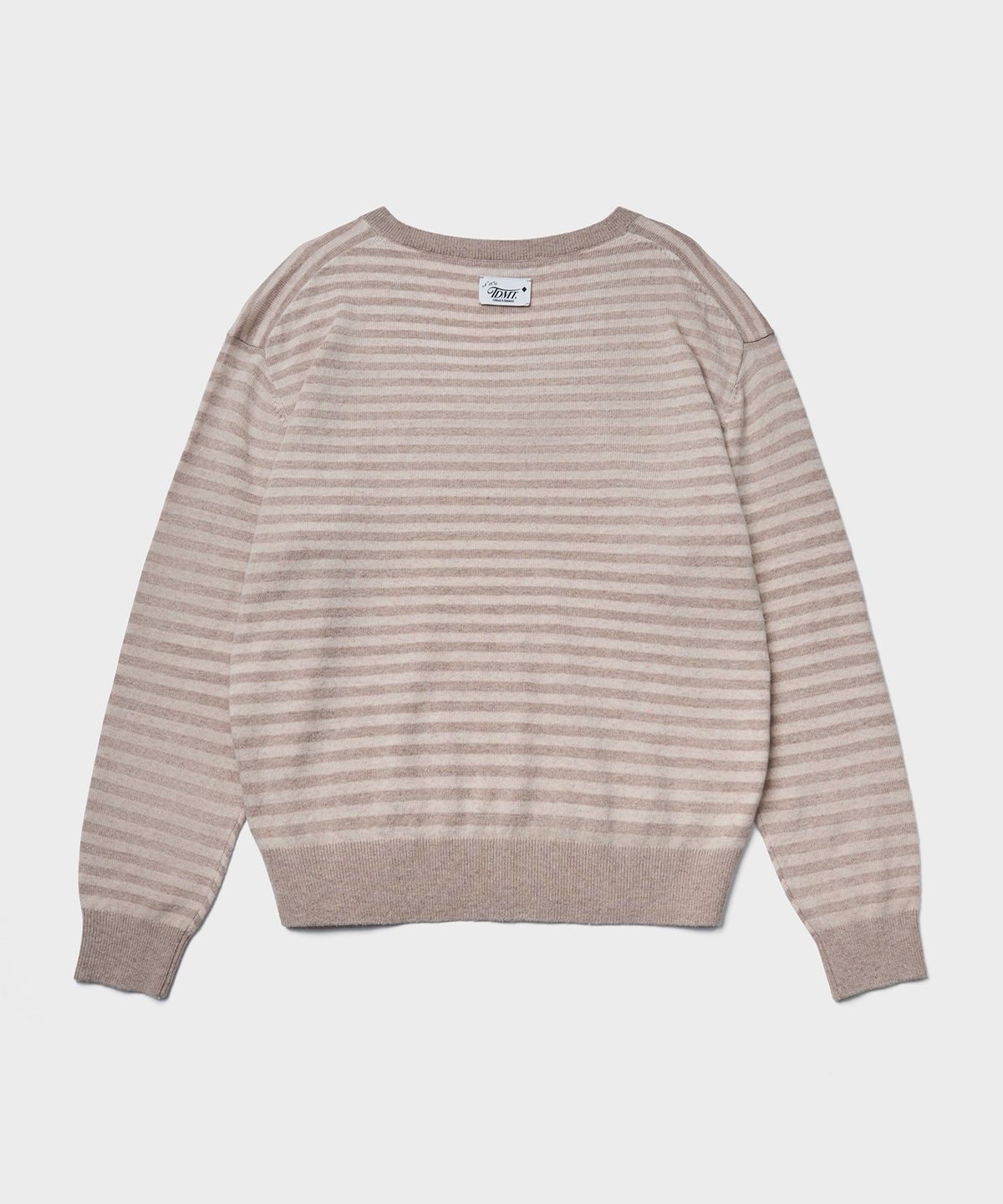 튜드먼트(TTUDEMENT) ESSENTIAL CASH BLEND STRIPE KNIT_PINK